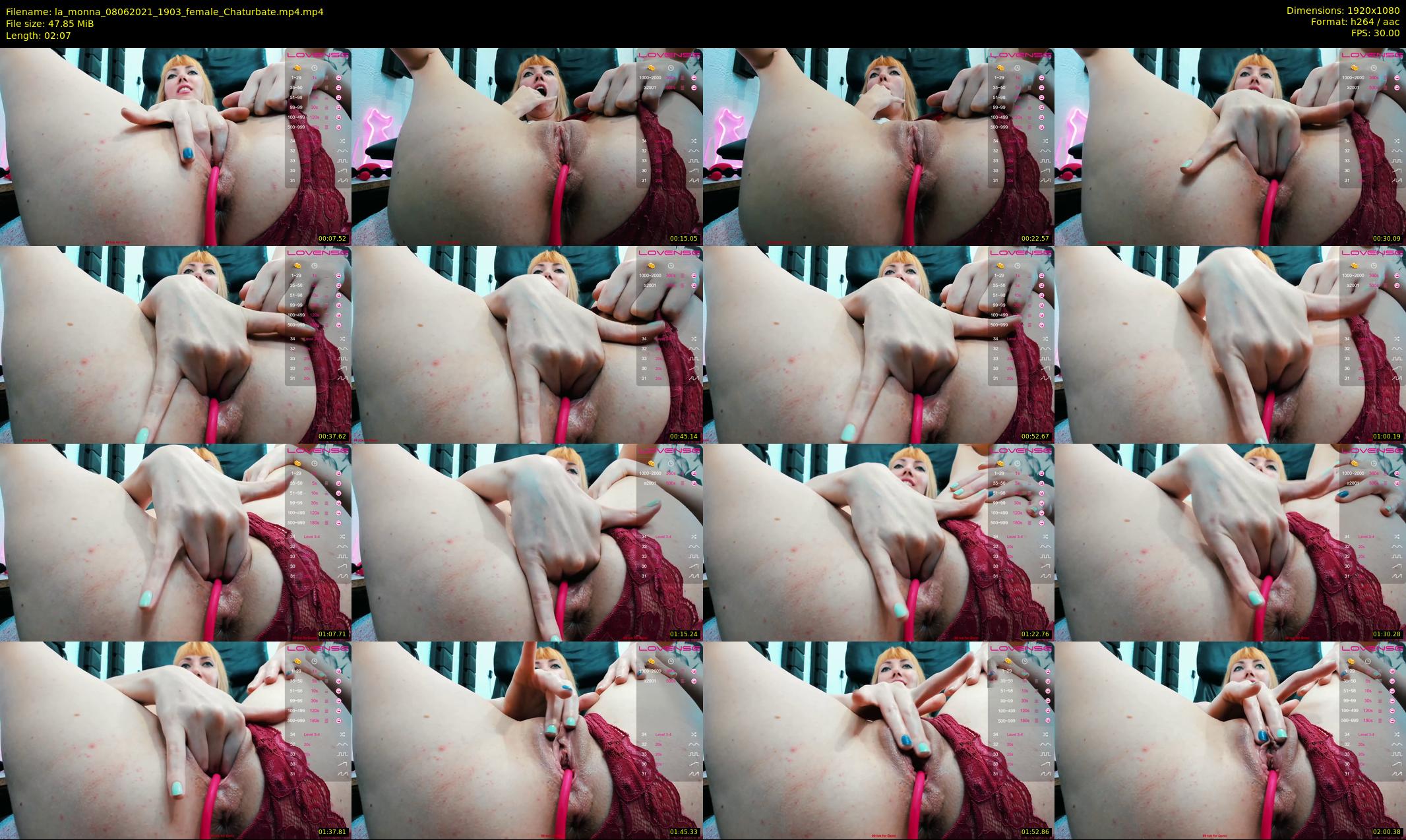 la_monna — 3 minute Chaturbate female cam show recording, 1080p, Jun 8, 2021