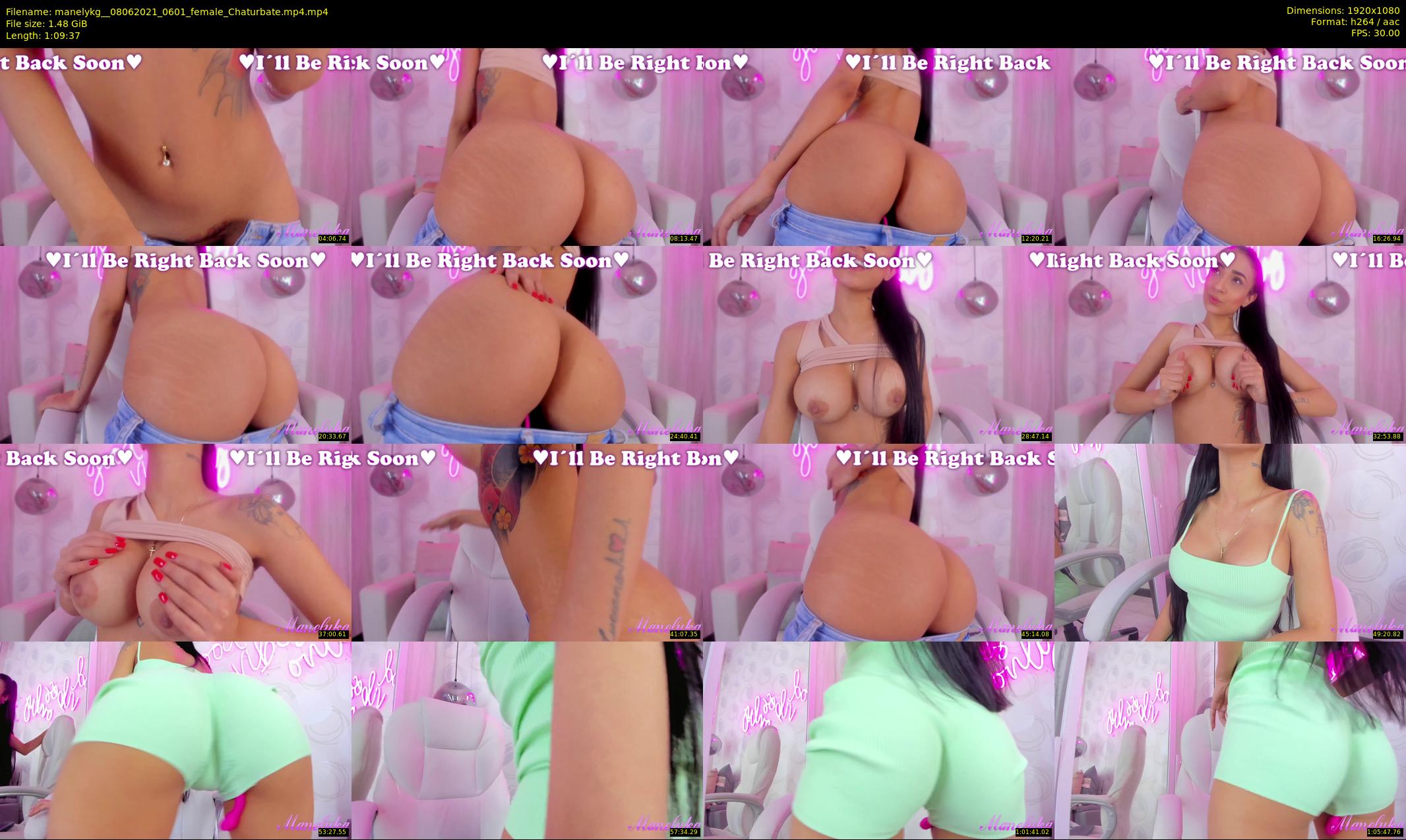 manelykg_ — 70 minute Chaturbate female cam show recording, 1080p, Jun 8, 2021
