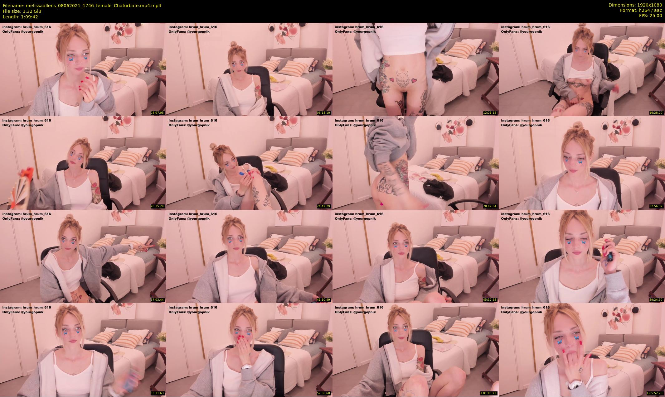 melissaallens — 70 minute Chaturbate female cam show recording, 1080p, Jun 8, 2021