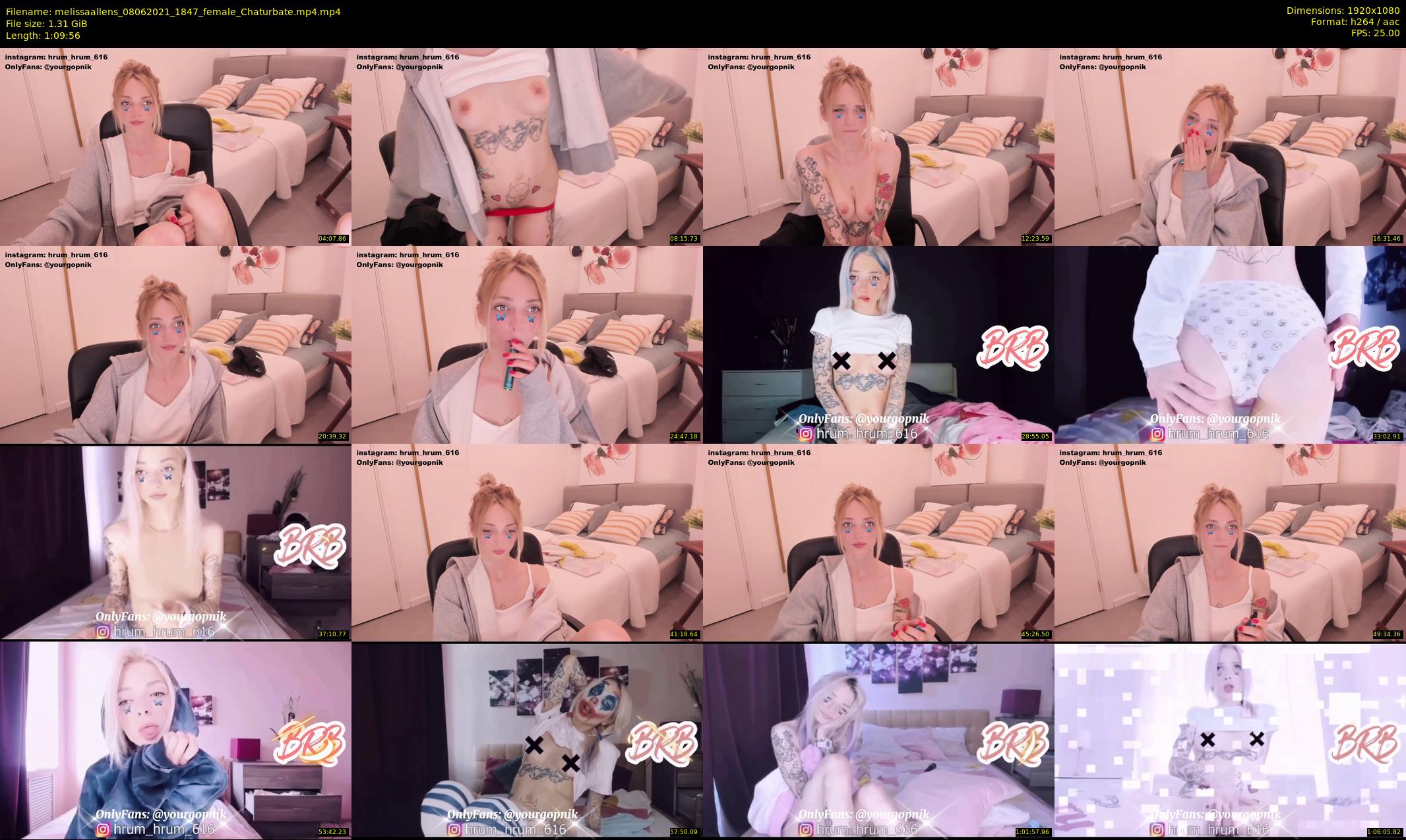 melissaallens — 70 minute Chaturbate female cam show recording, 1080p, Jun 8, 2021