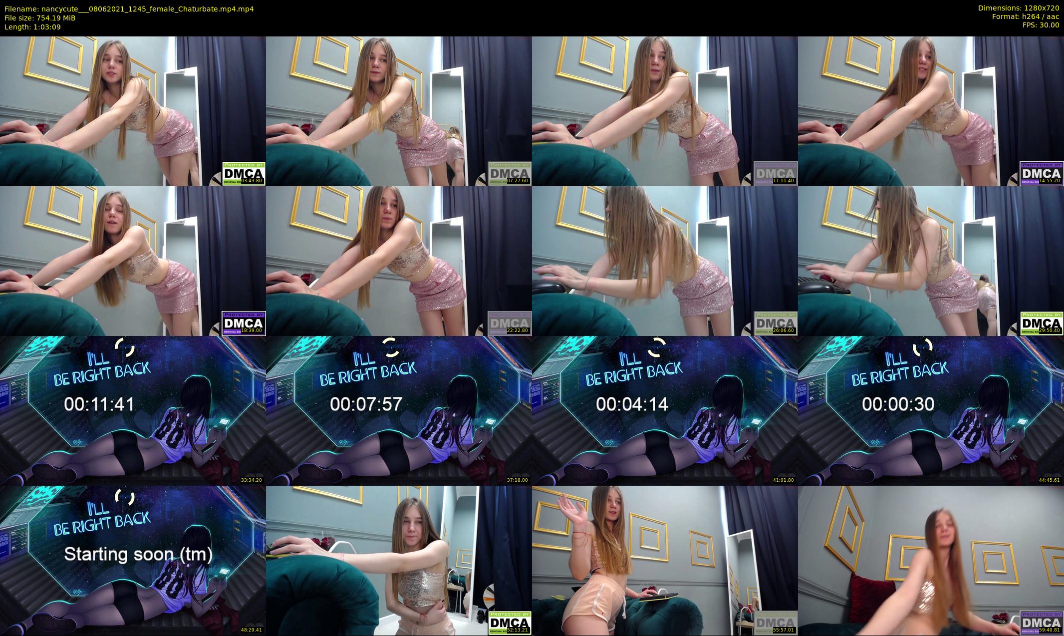 nancycute__ — 64 minute Chaturbate female cam show recording, 720p, Jun 8, 2021