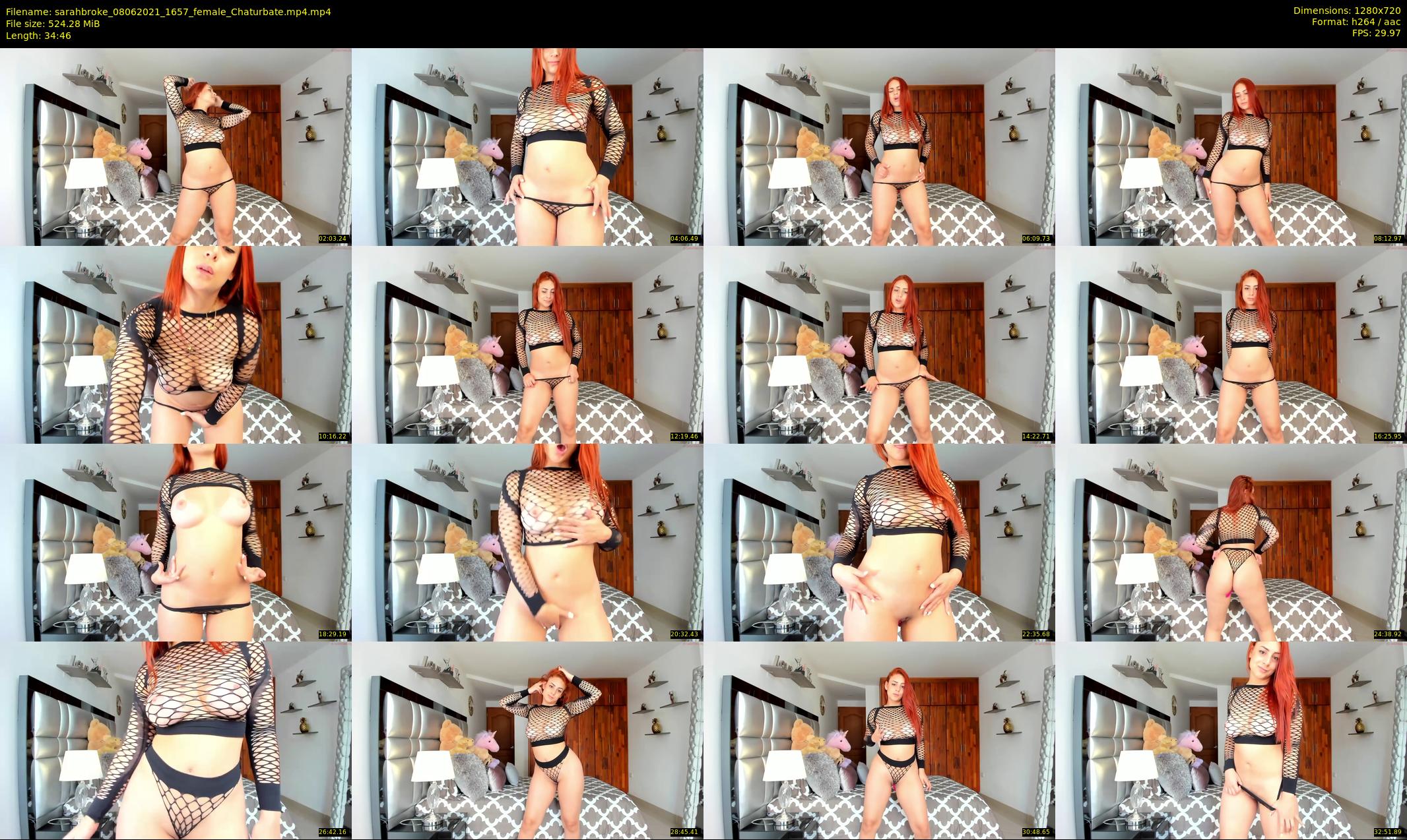 sarahbroke — 35 minute Chaturbate female cam show recording, 720p, Jun 8, 2021