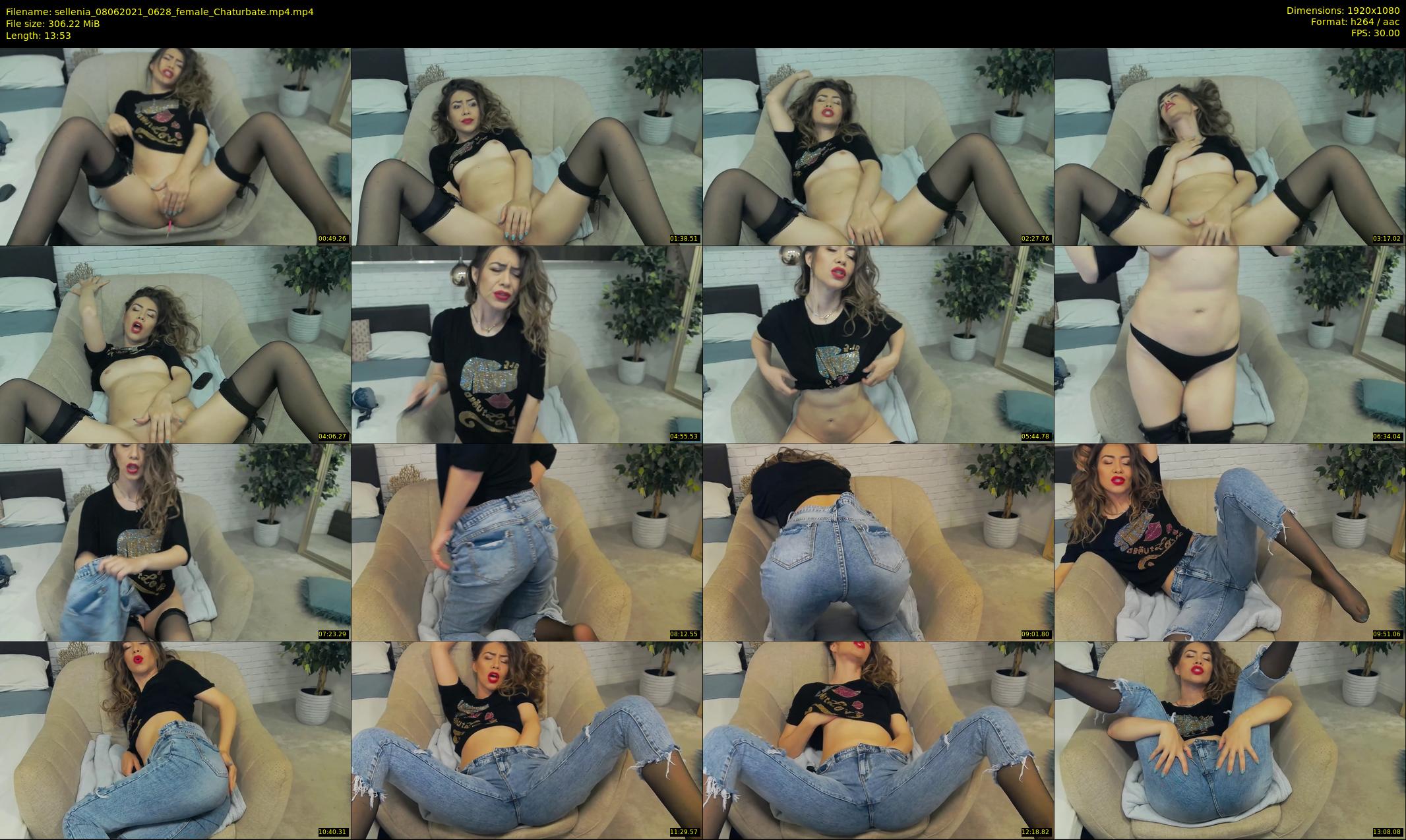 sellenia — 14 minute Chaturbate female cam show recording, 1080p, Jun 8, 2021