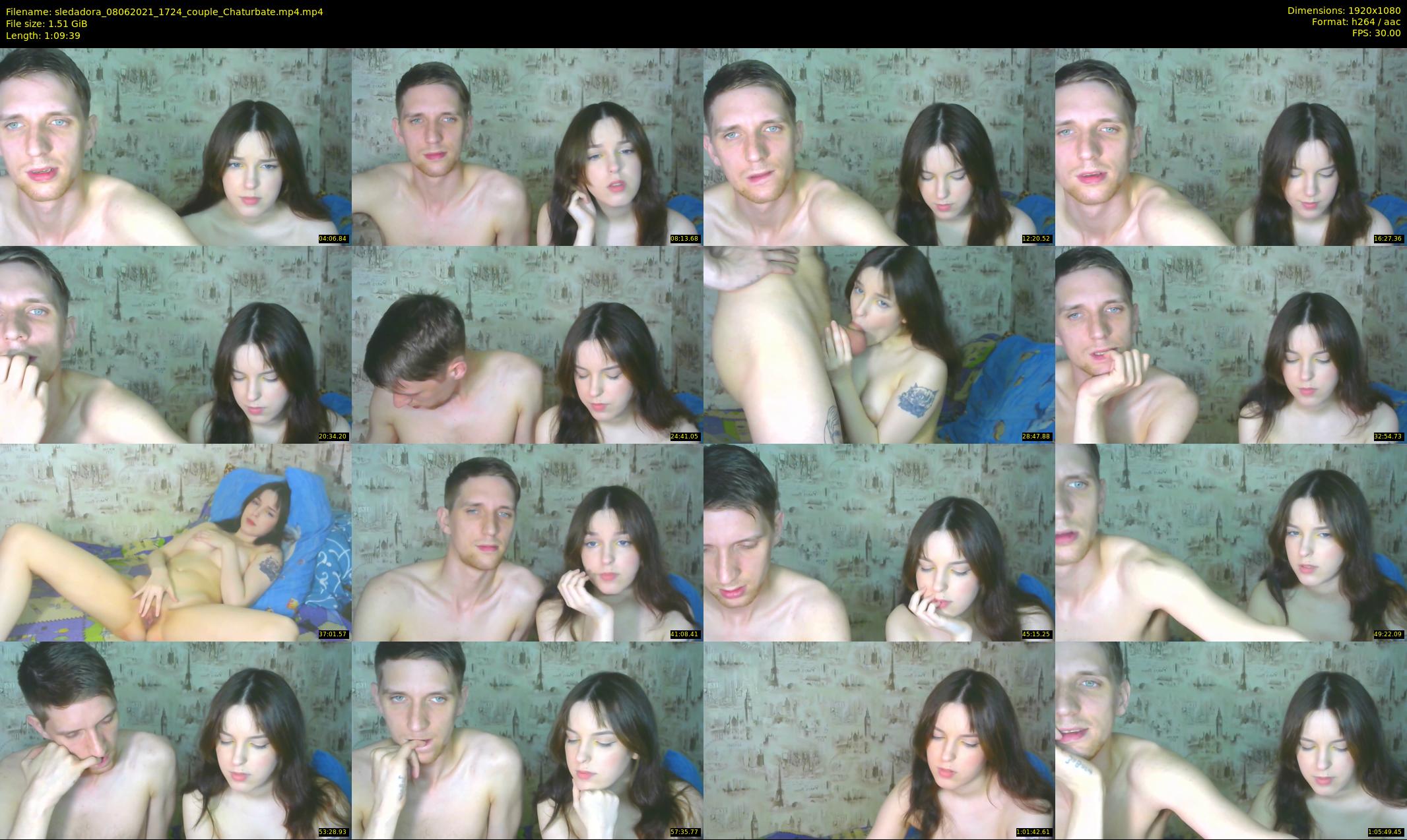 sledadora — 70 minute Chaturbate couple cam show recording, 1080p, Jun 8, 2021
