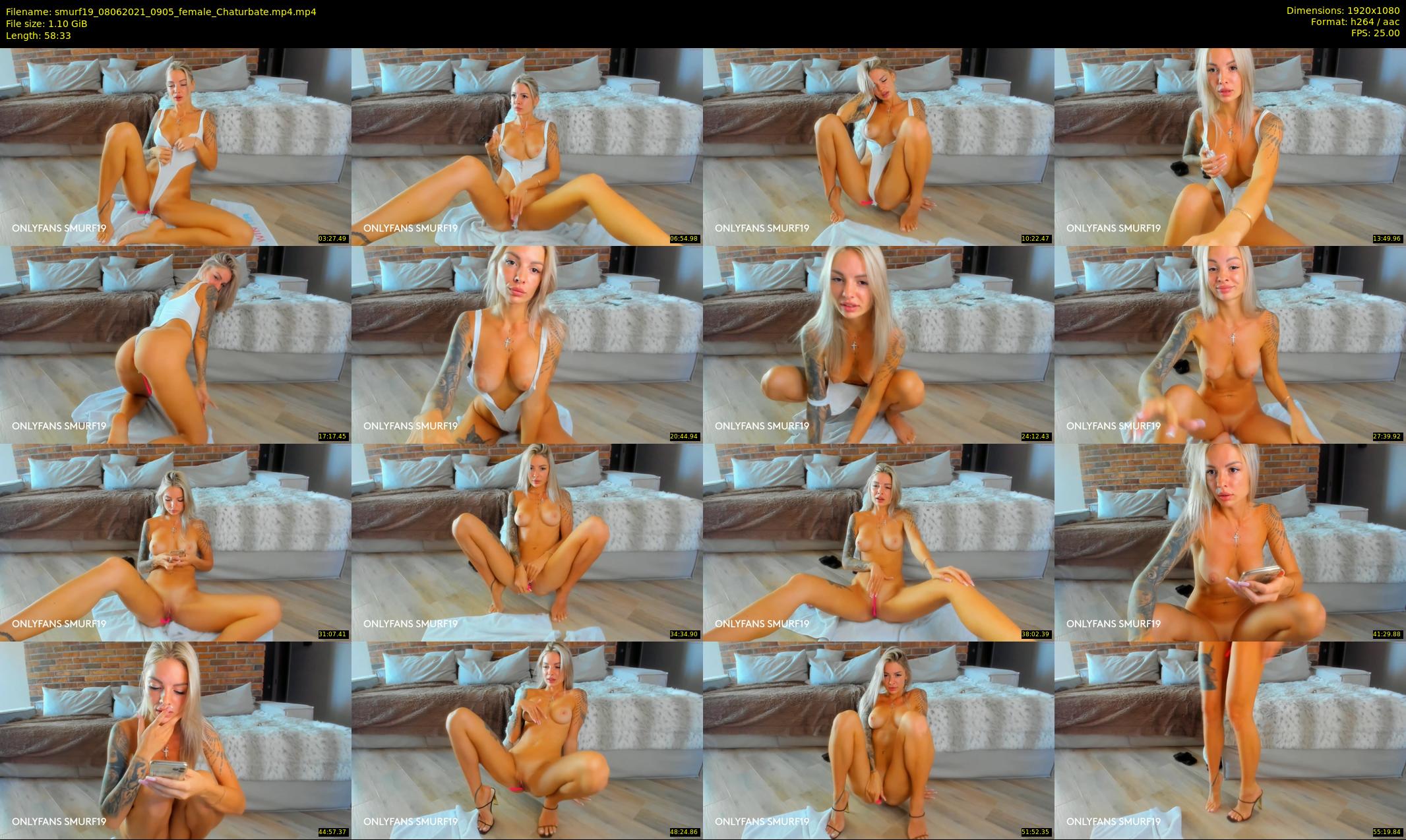 smurf19 — 59 minute Chaturbate female cam show recording, 1080p, Jun 8, 2021