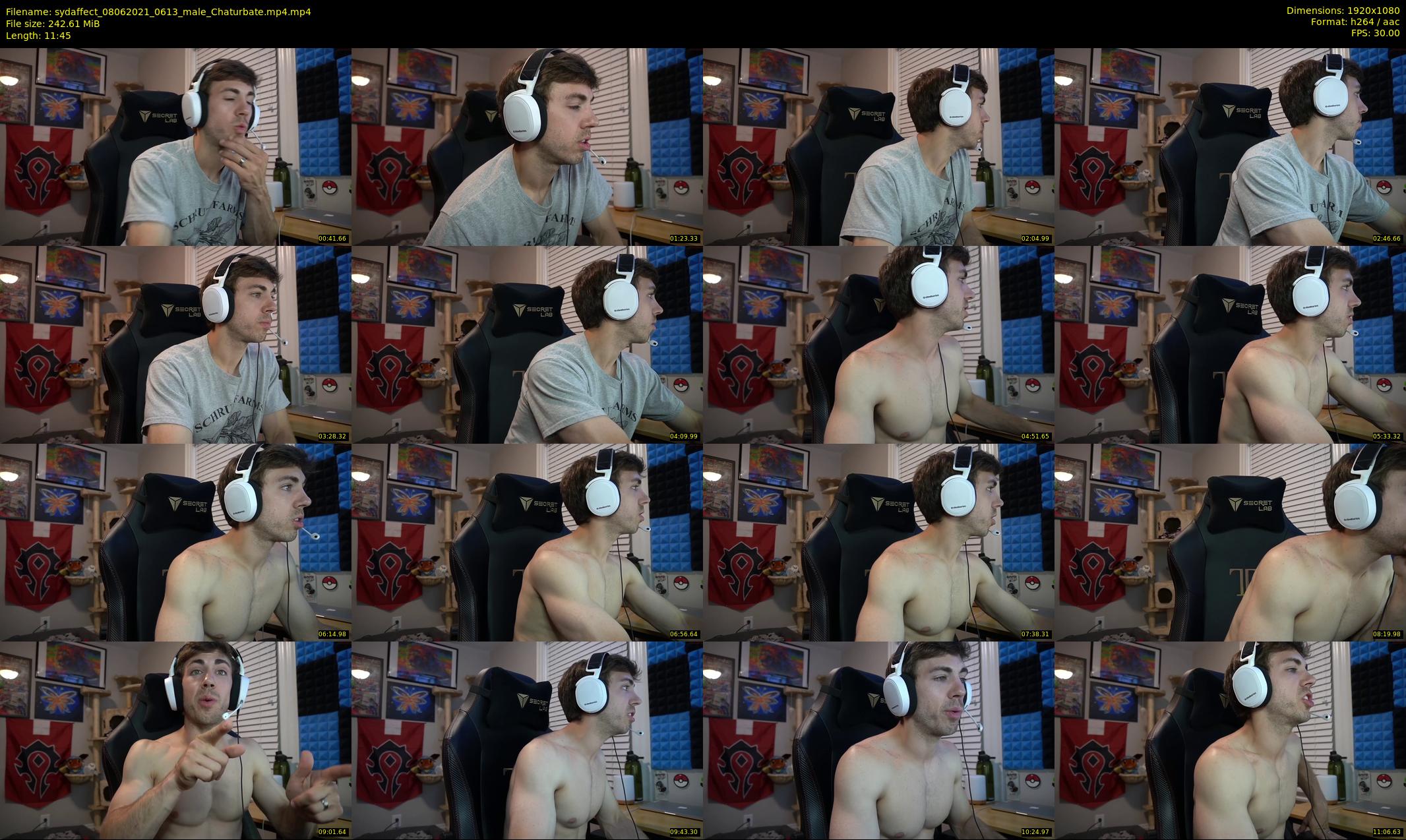 sydaffect — 12 minute Chaturbate male cam show recording, 1080p, Jun 8, 2021