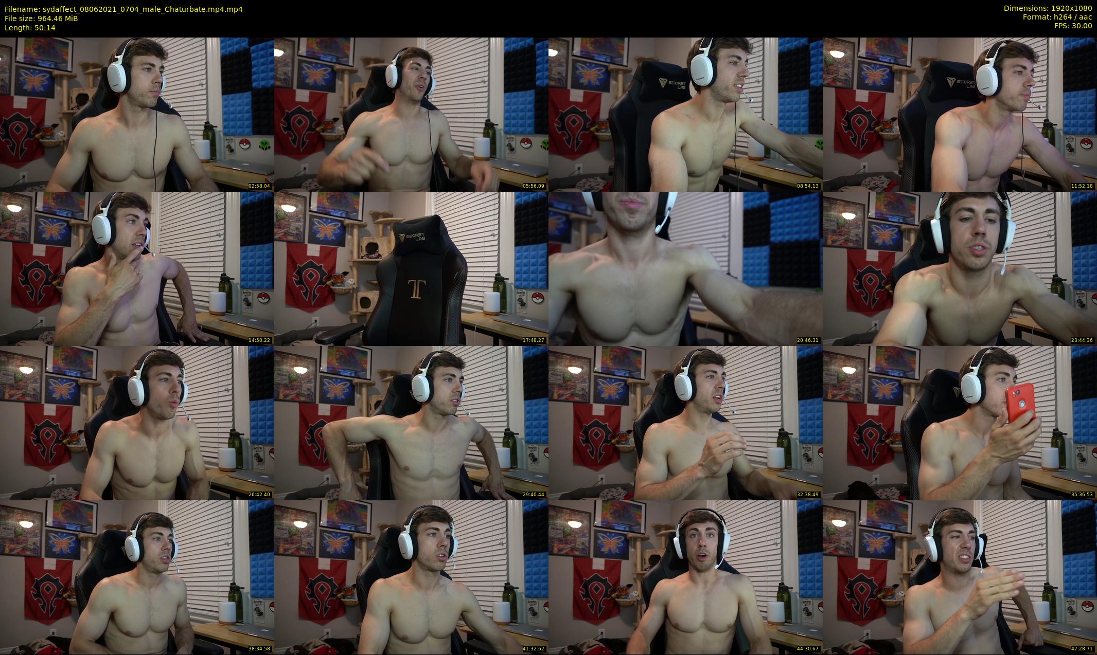 sydaffect — 51 minute Chaturbate male cam show recording, 1080p, Jun 8, 2021
