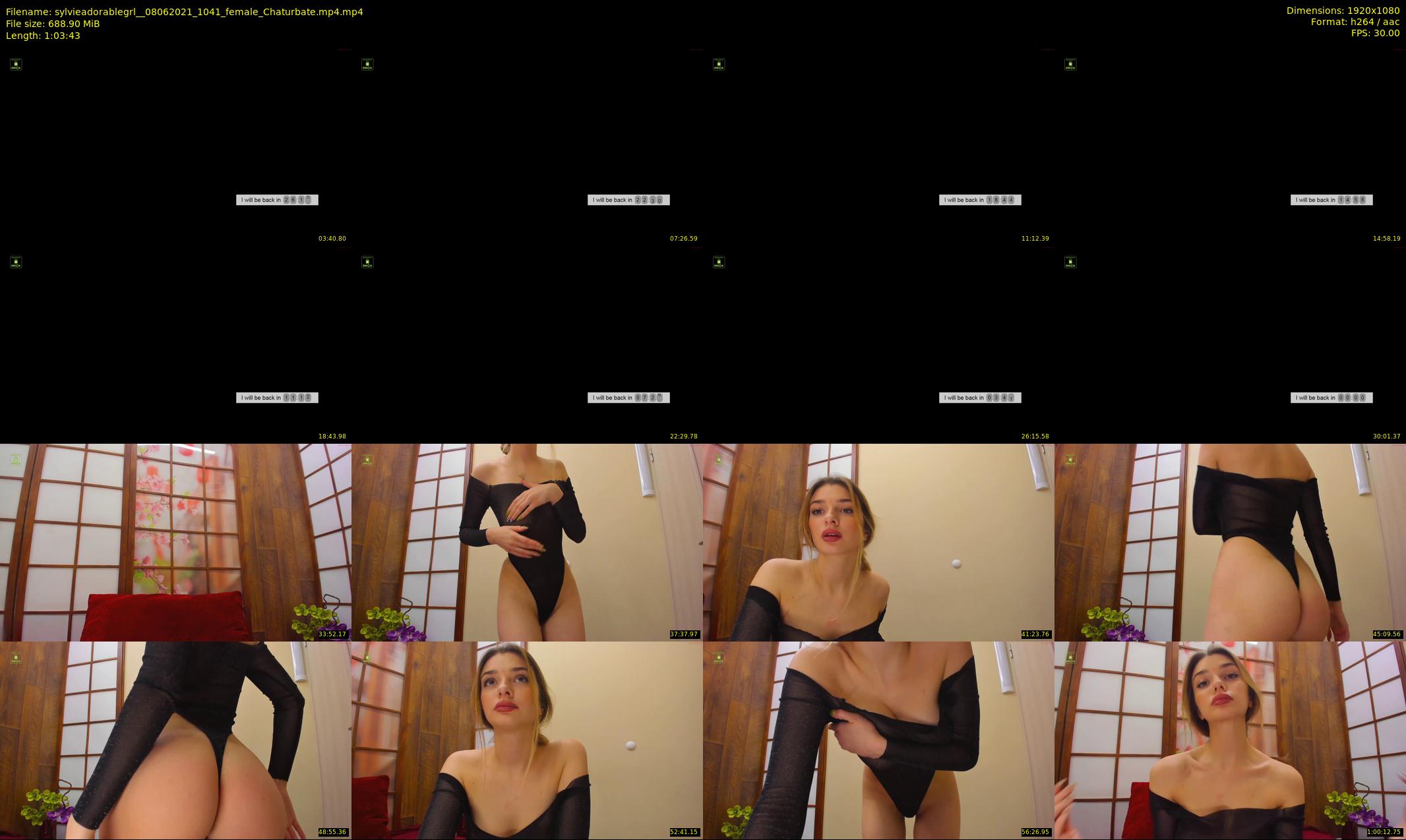 sylvieadorablegrl_ — 64 minute Chaturbate female cam show recording, 1080p, Jun 8, 2021