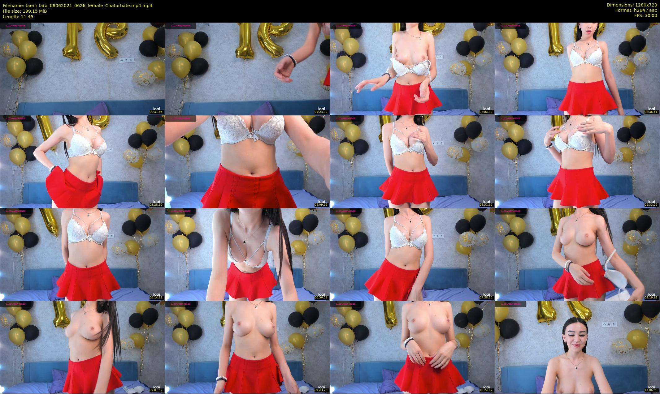 taeni_lara — 12 minute Chaturbate female cam show recording, 720p, Jun 8, 2021