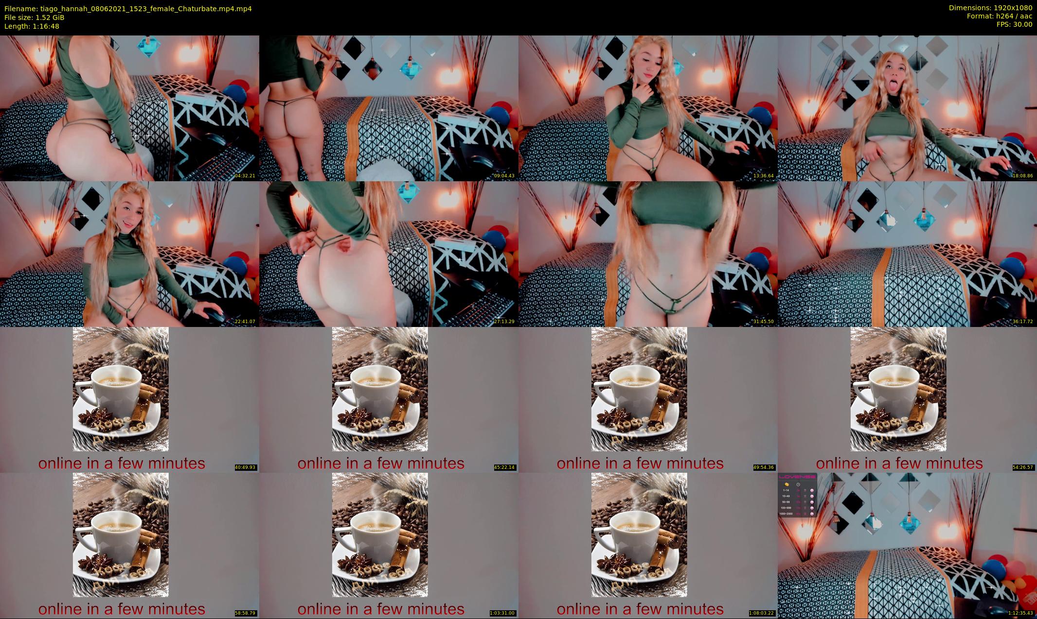 tiago_hannah — 77 minute Chaturbate couple cam show recording, 1080p, Jun 8, 2021