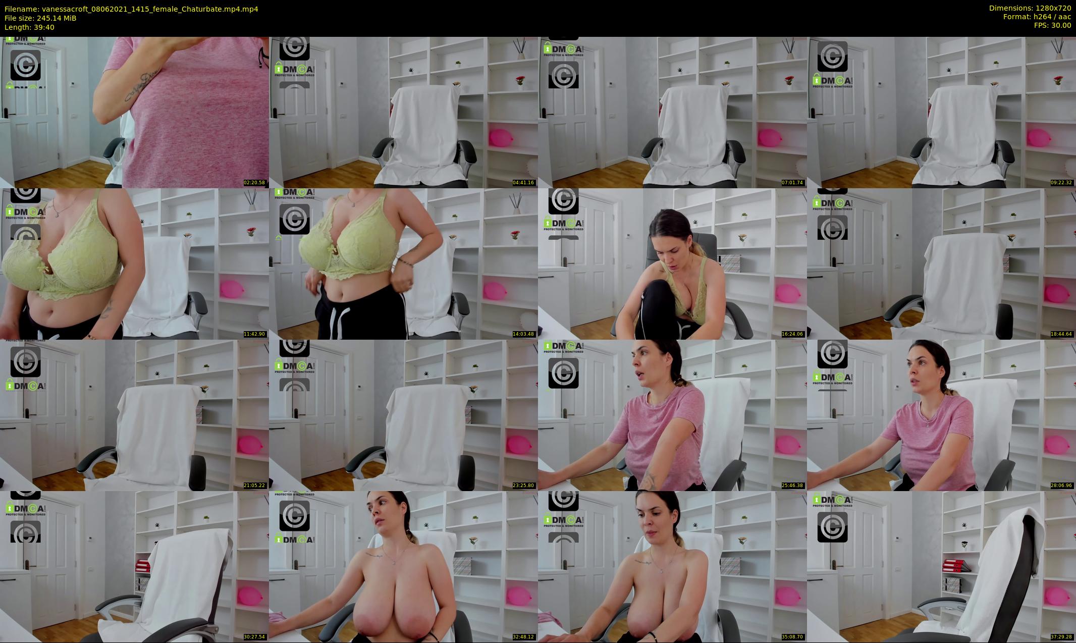 vanessacroft — 40 minute Chaturbate female cam show recording, 720p, Jun 8, 2021