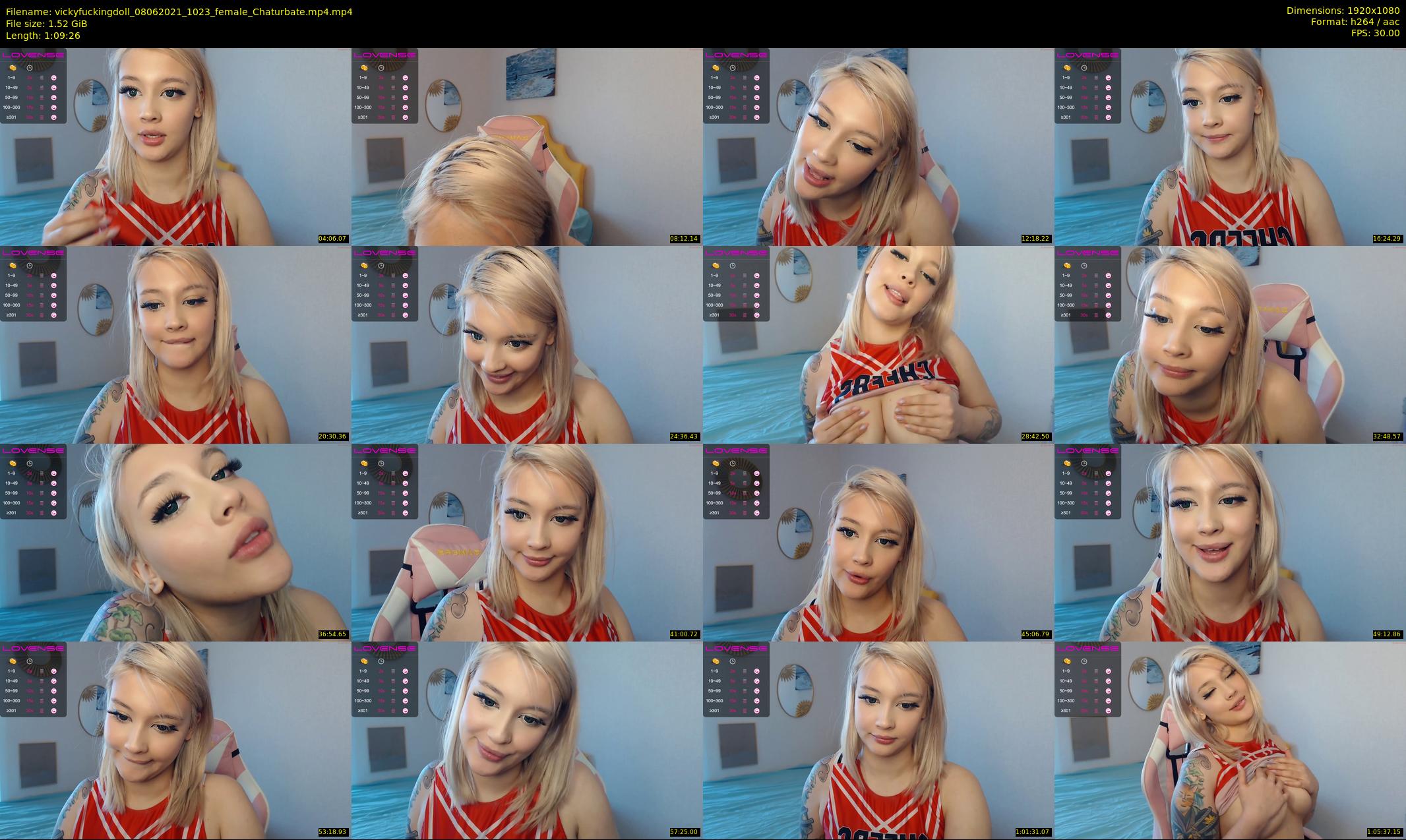 vickyfuckingdoll — 70 minute Chaturbate female cam show recording, 1080p, Jun 8, 2021