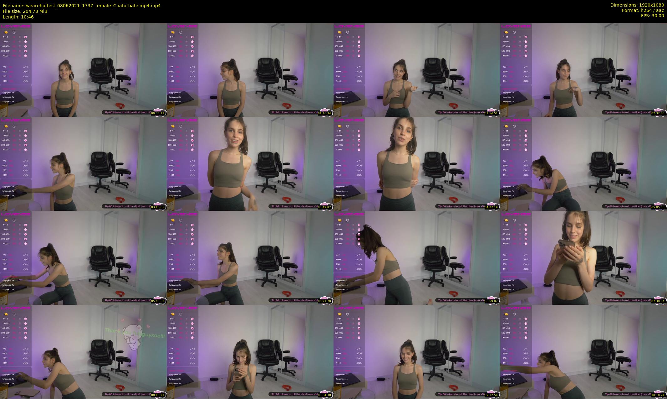 wearehottest — 11 minute Chaturbate couple cam show recording, 1080p, Jun 8, 2021