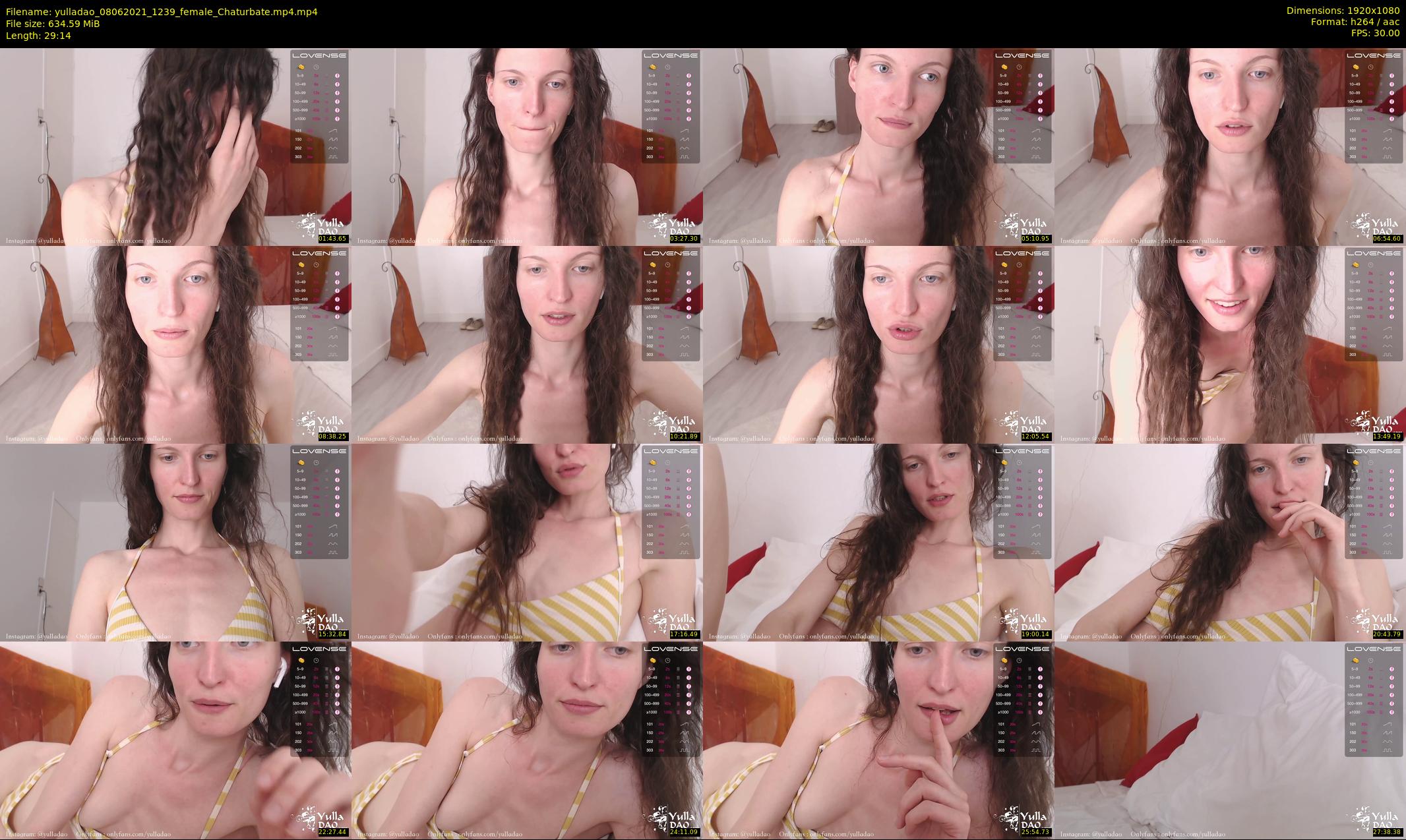 yulladao — 30 minute Chaturbate female cam show recording, 1080p, Jun 8, 2021