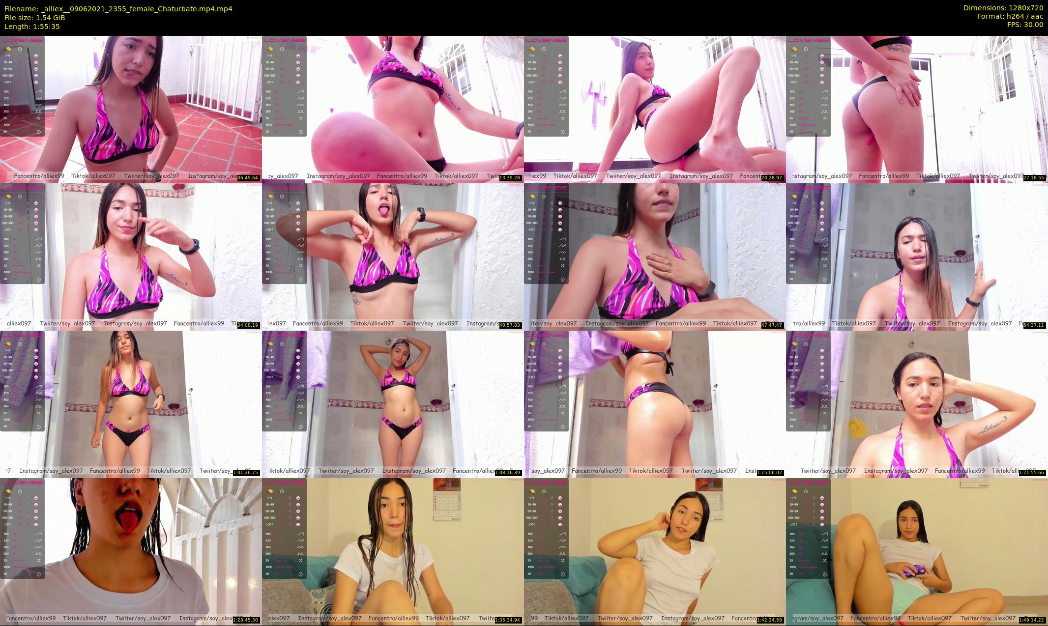 _alliex_ — 116 minute Chaturbate female cam show recording, 720p, Jun 9, 2021