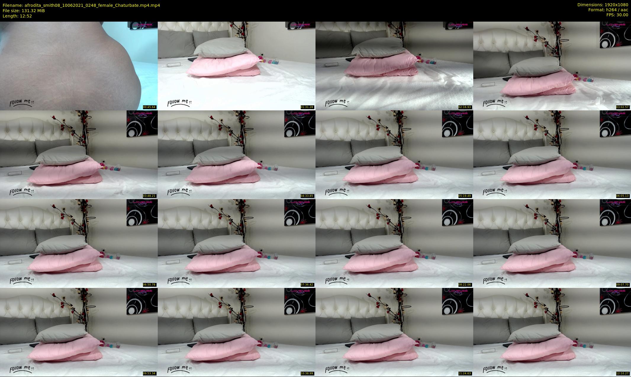 afrodita_smith08 — 13 minute Chaturbate female cam show recording, 1080p, Jun 10, 2021