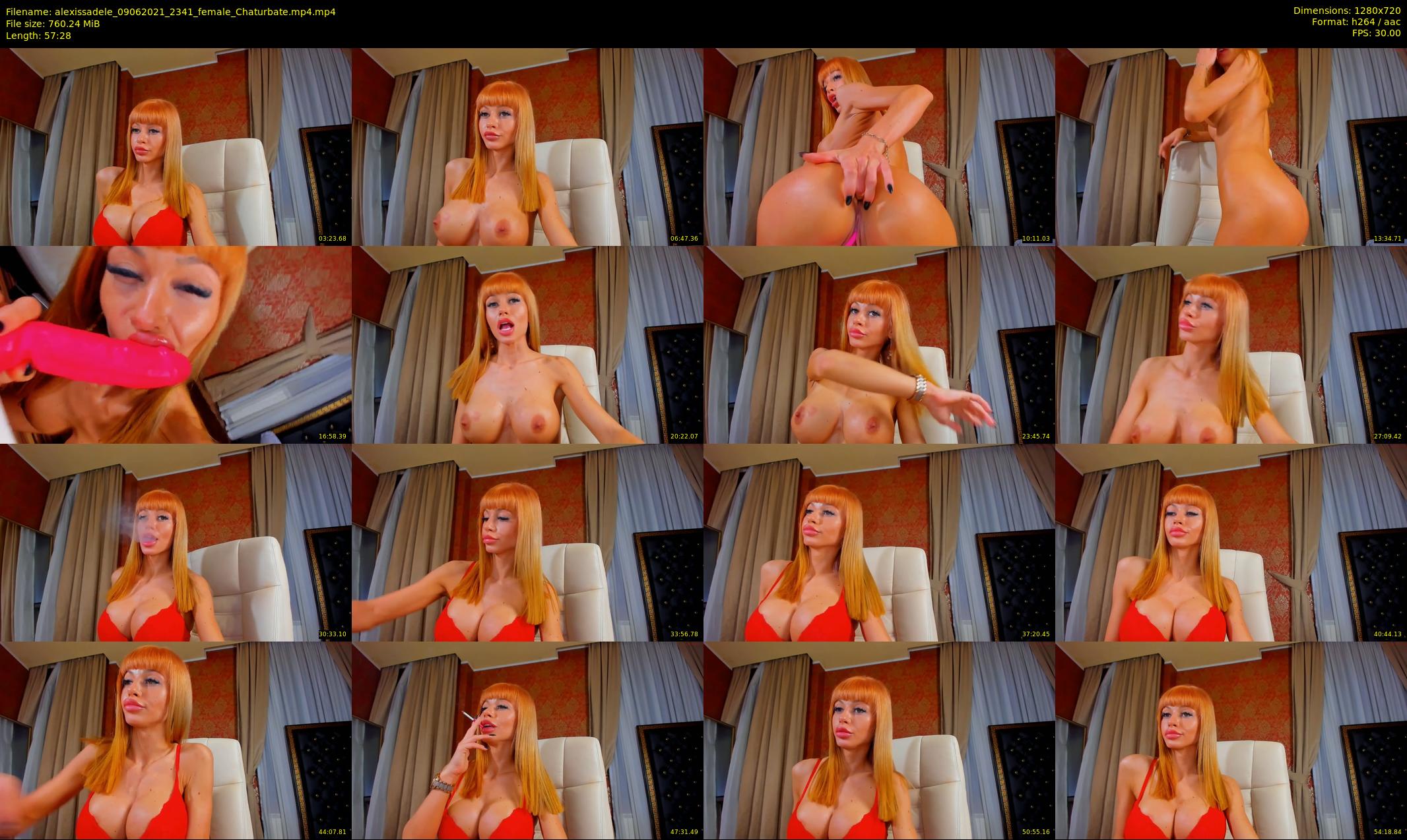 alexissadele — 58 minute Chaturbate female cam show recording, 720p, Jun 9, 2021