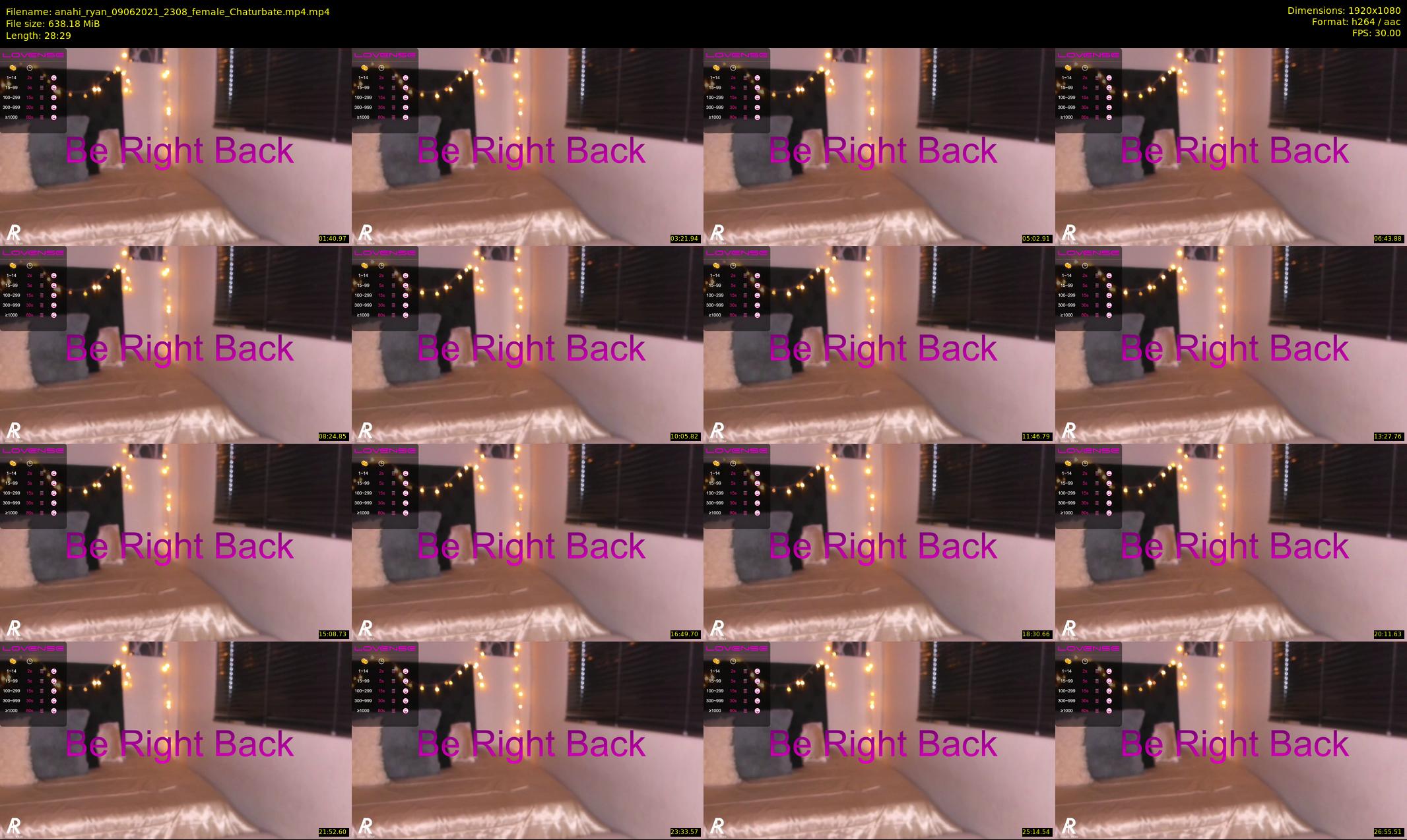anahi_ryan — 29 minute Chaturbate female cam show recording, 1080p, Jun 9, 2021