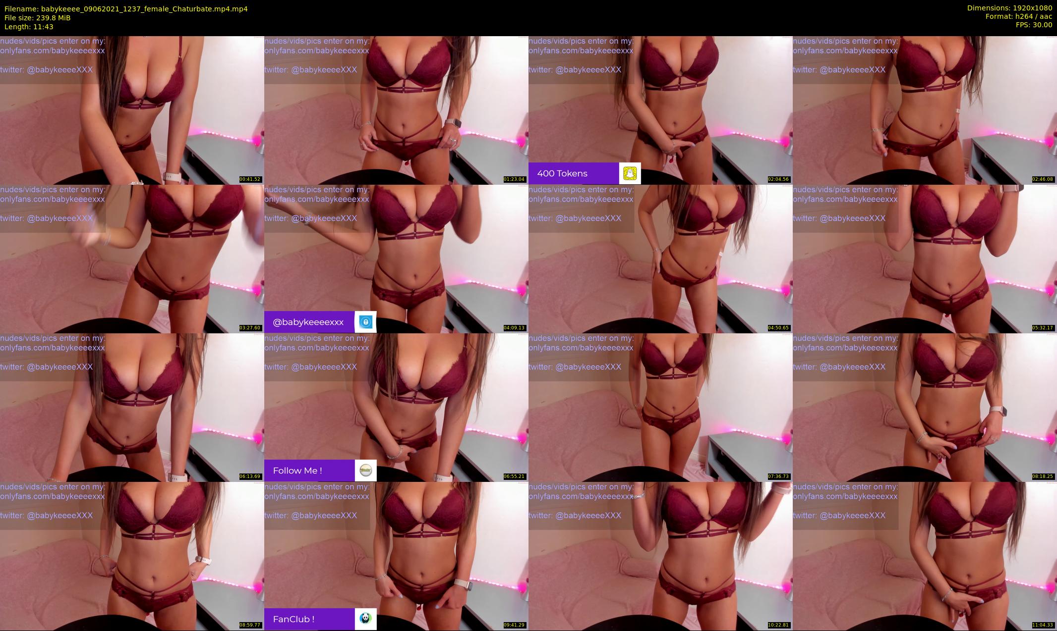babykeeee — 12 minute Chaturbate female cam show recording, 1080p, Jun 9, 2021