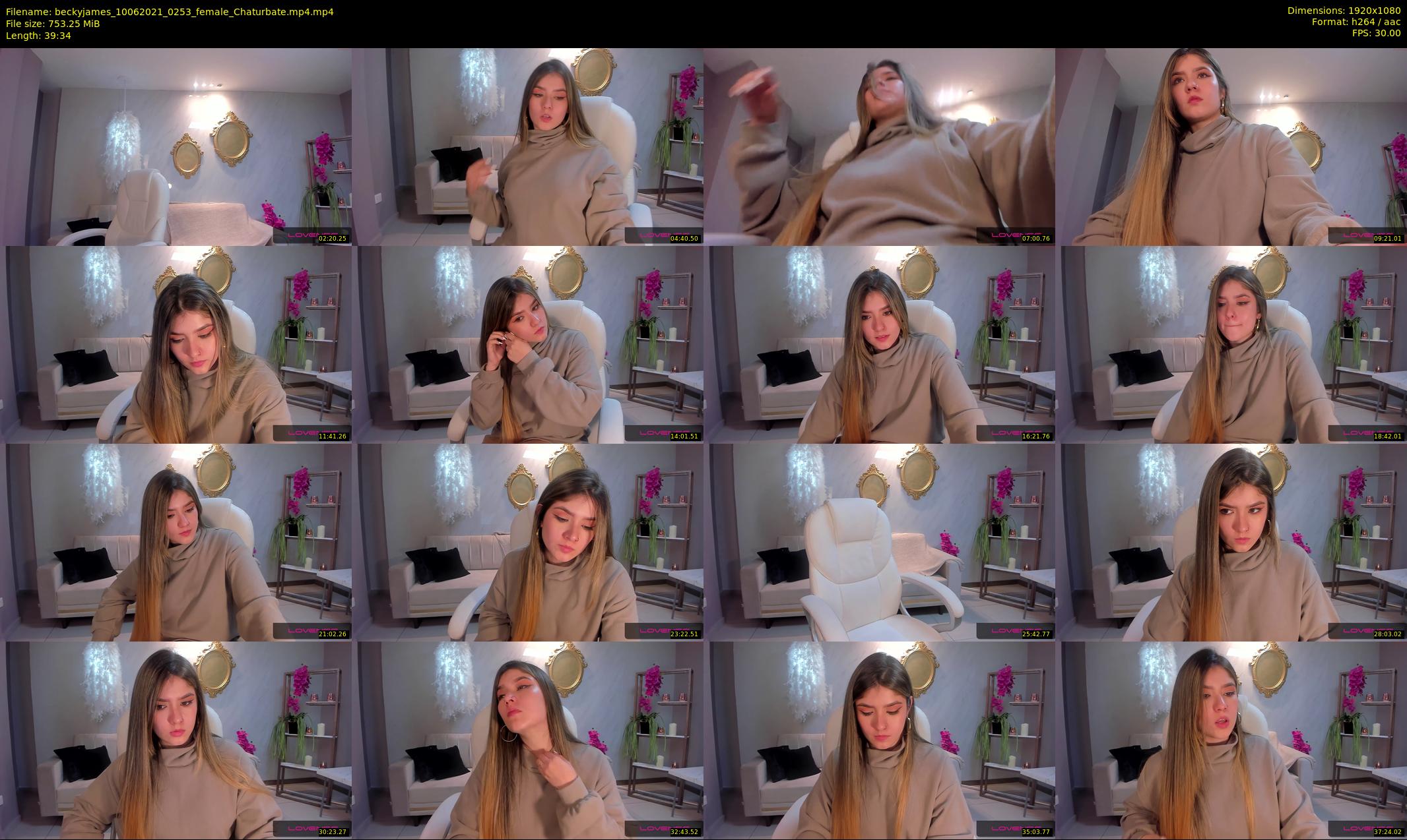 beckyjames — 40 minute Chaturbate female cam show recording, 1080p, Jun 10, 2021