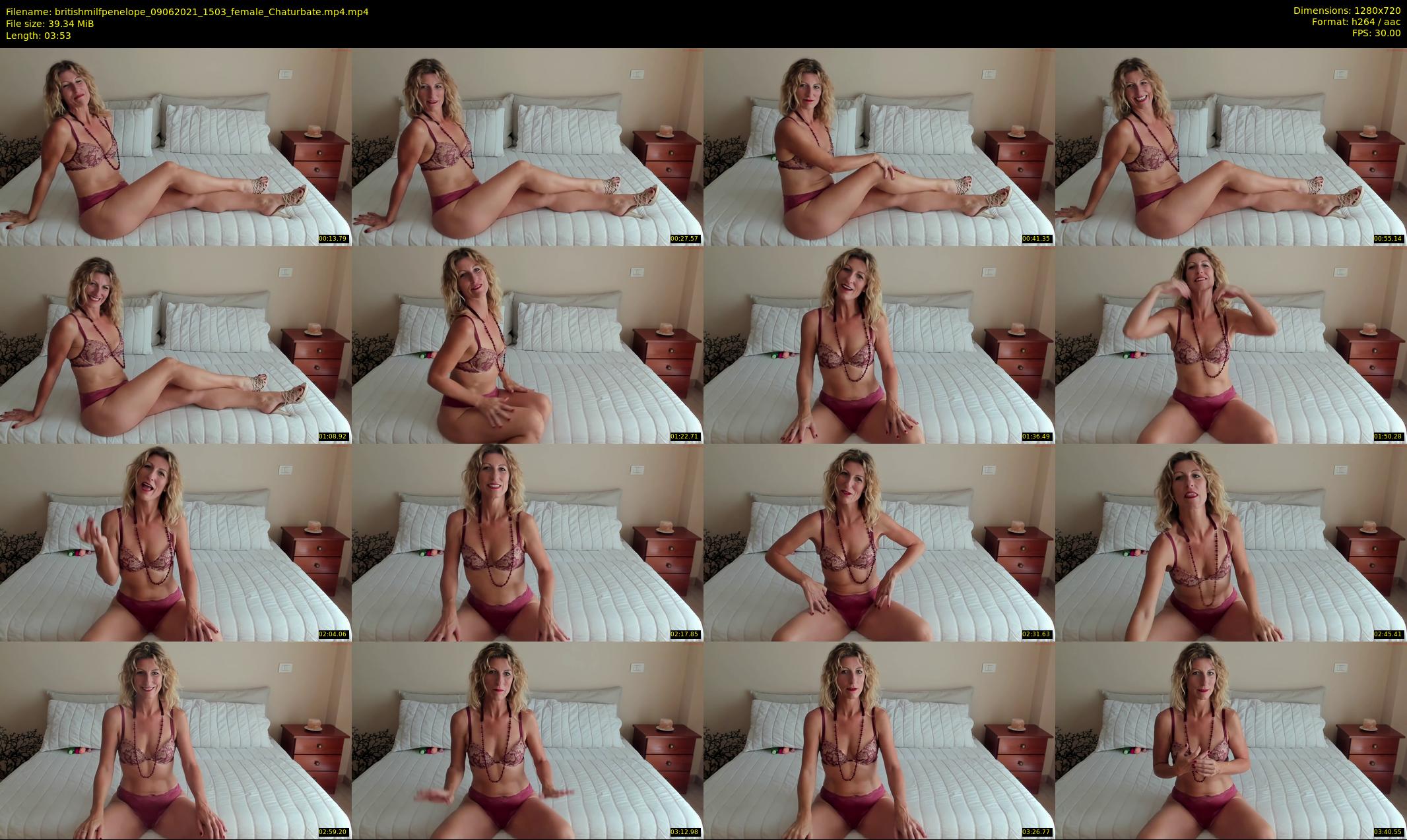 britishmilfpenelope — 4 minute Chaturbate female cam show recording, 720p, Jun 9, 2021