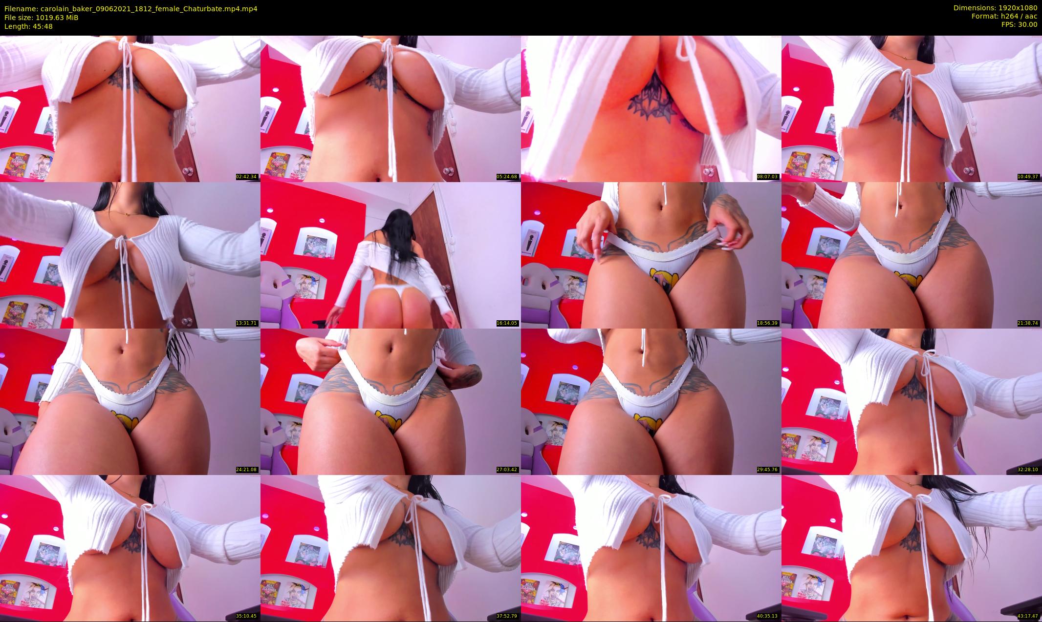 carolain_baker — 46 minute Chaturbate female cam show recording, 1080p, Jun 9, 2021