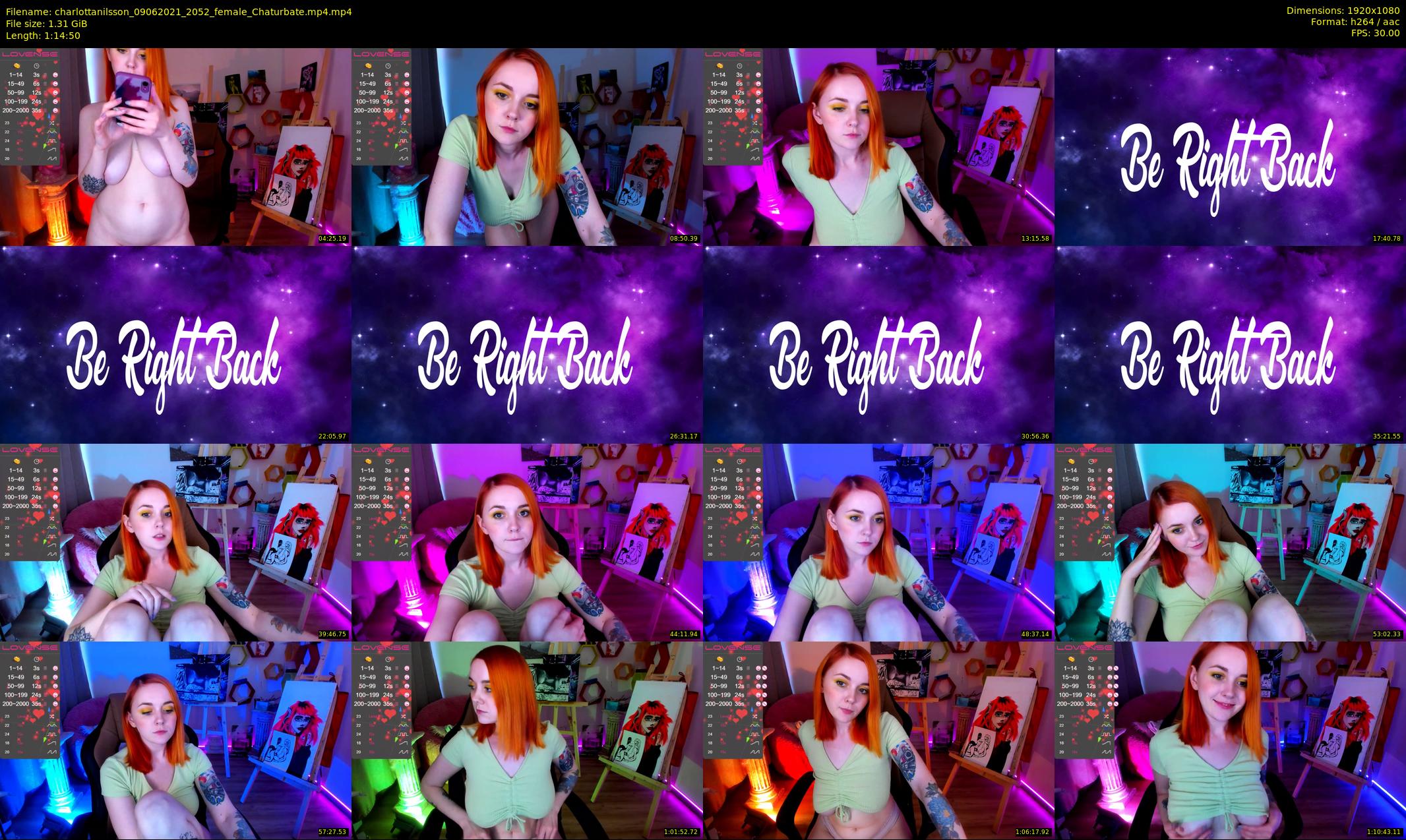 charlottanilsson — 75 minute Chaturbate female cam show recording, 1080p, Jun 9, 2021