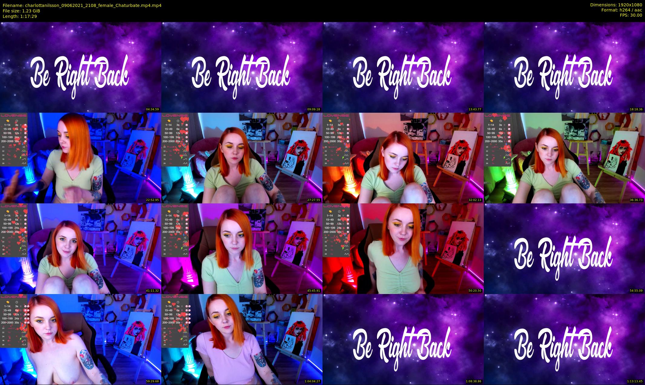 charlottanilsson — 78 minute Chaturbate female cam show recording, 1080p, Jun 9, 2021