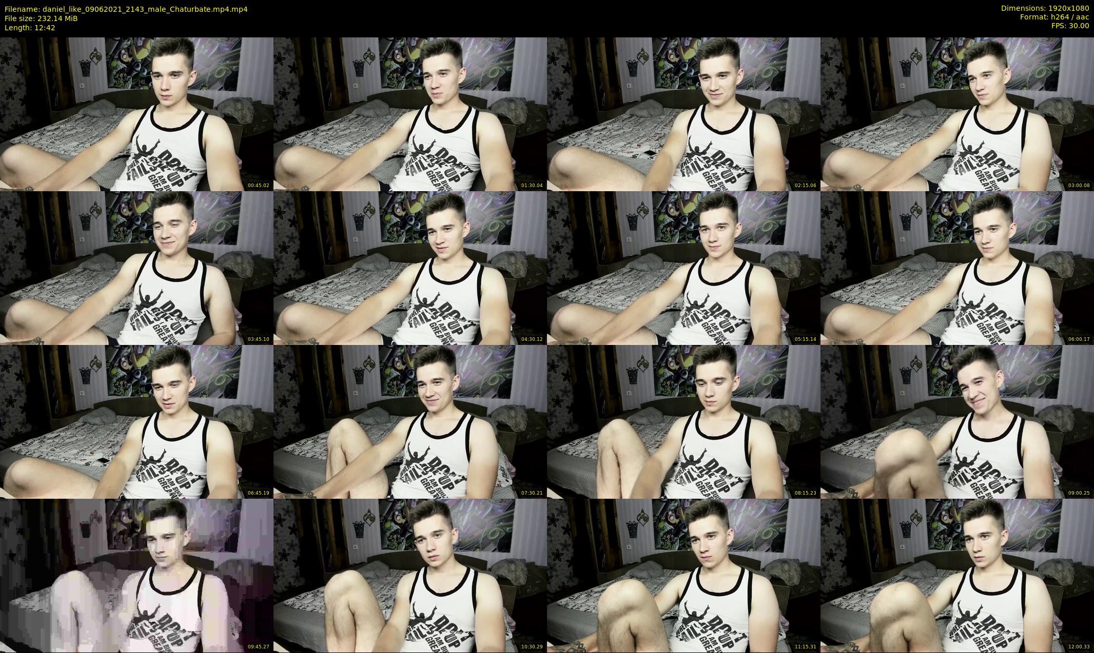 daniel_like — 13 minute Chaturbate male cam show recording, 1080p, Jun 9, 2021
