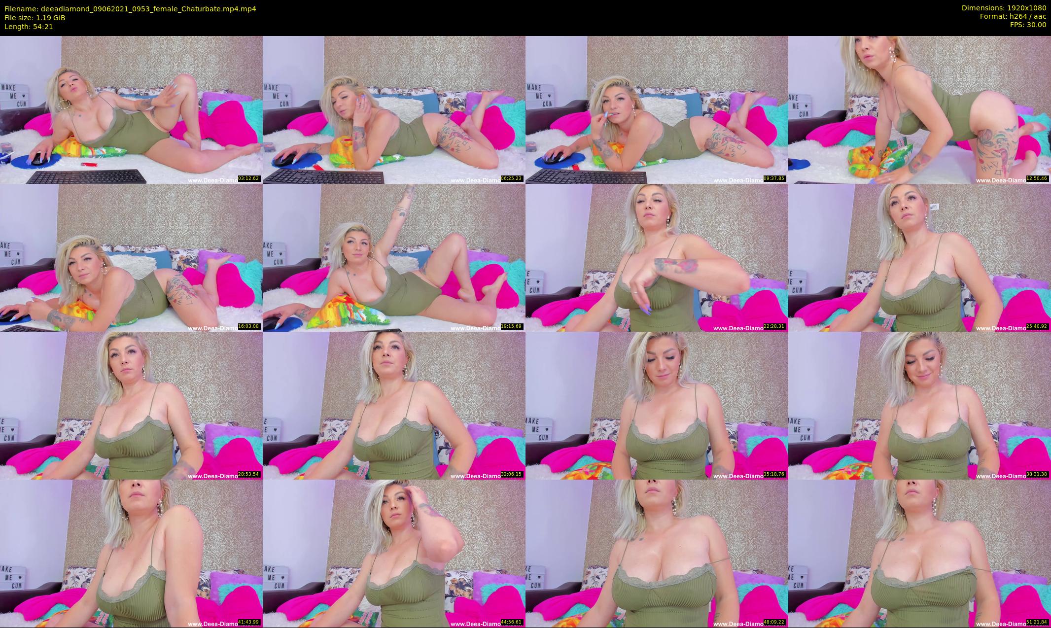 deeadiamond — 55 minute Chaturbate female cam show recording, 1080p, Jun 9, 2021