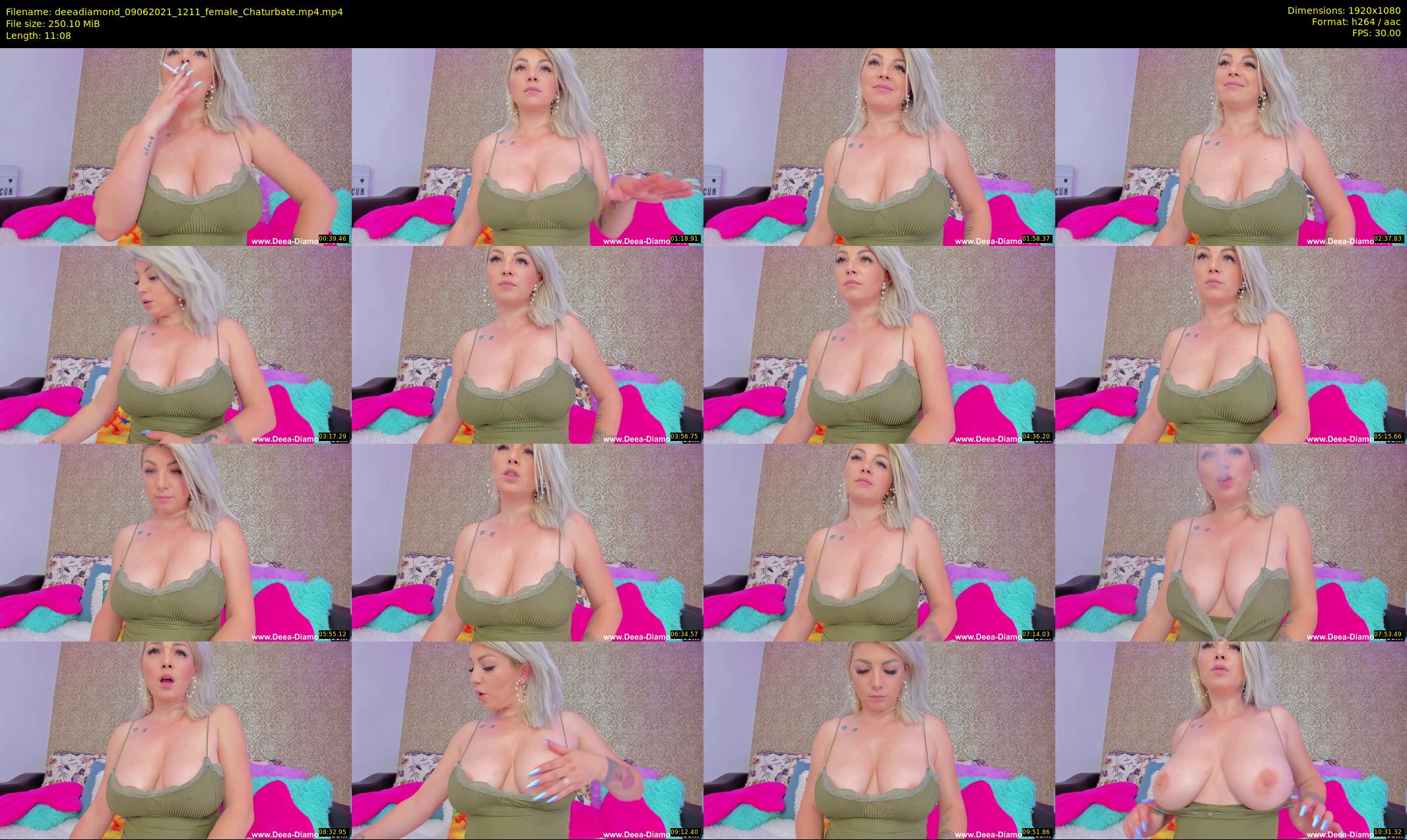 deeadiamond — 12 minute Chaturbate female cam show recording, 1080p, Jun 9, 2021