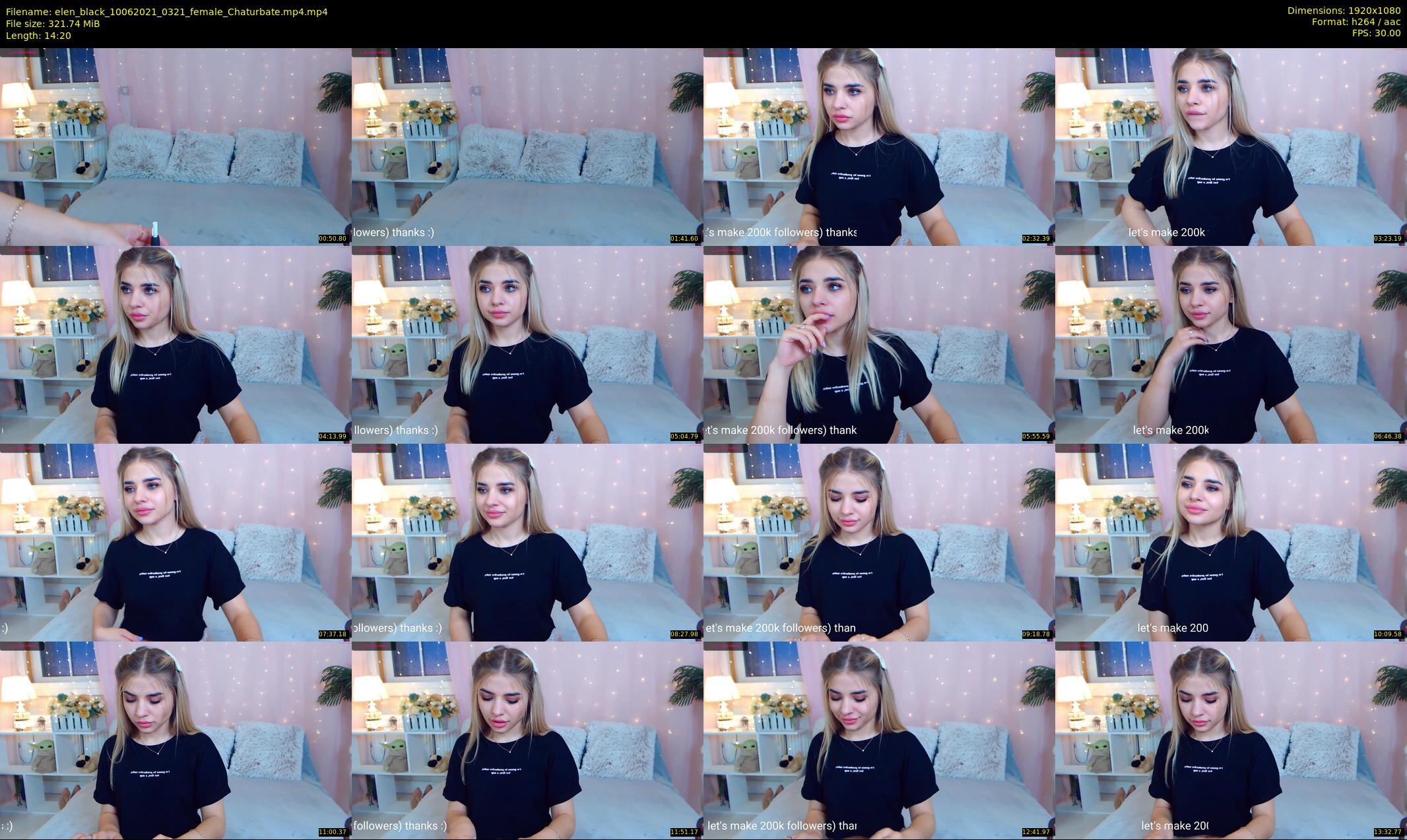 elen_black — 15 minute Chaturbate female cam show recording, 1080p, Jun 10, 2021