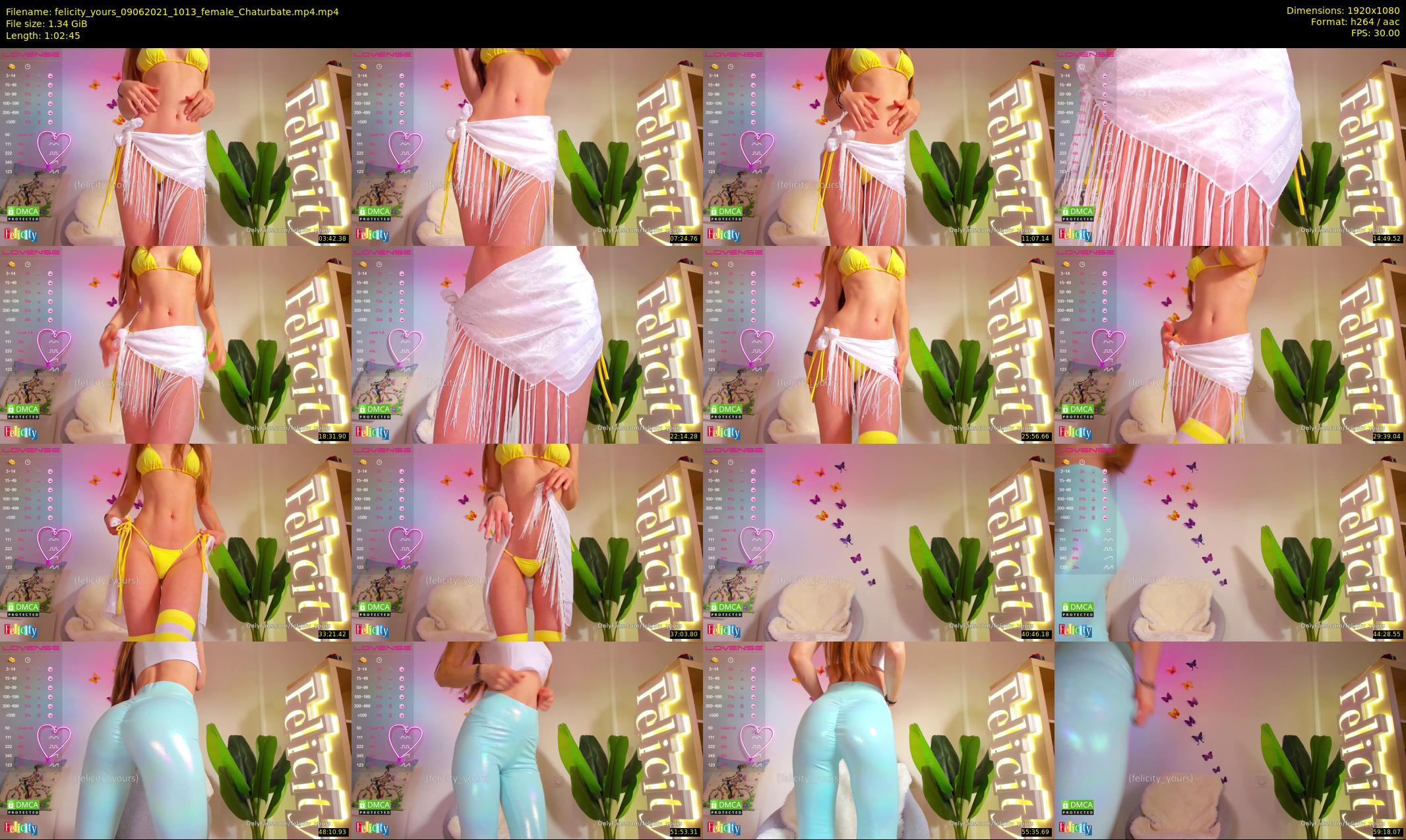 felicity_yours — 63 minute Chaturbate female cam show recording, 1080p, Jun 9, 2021