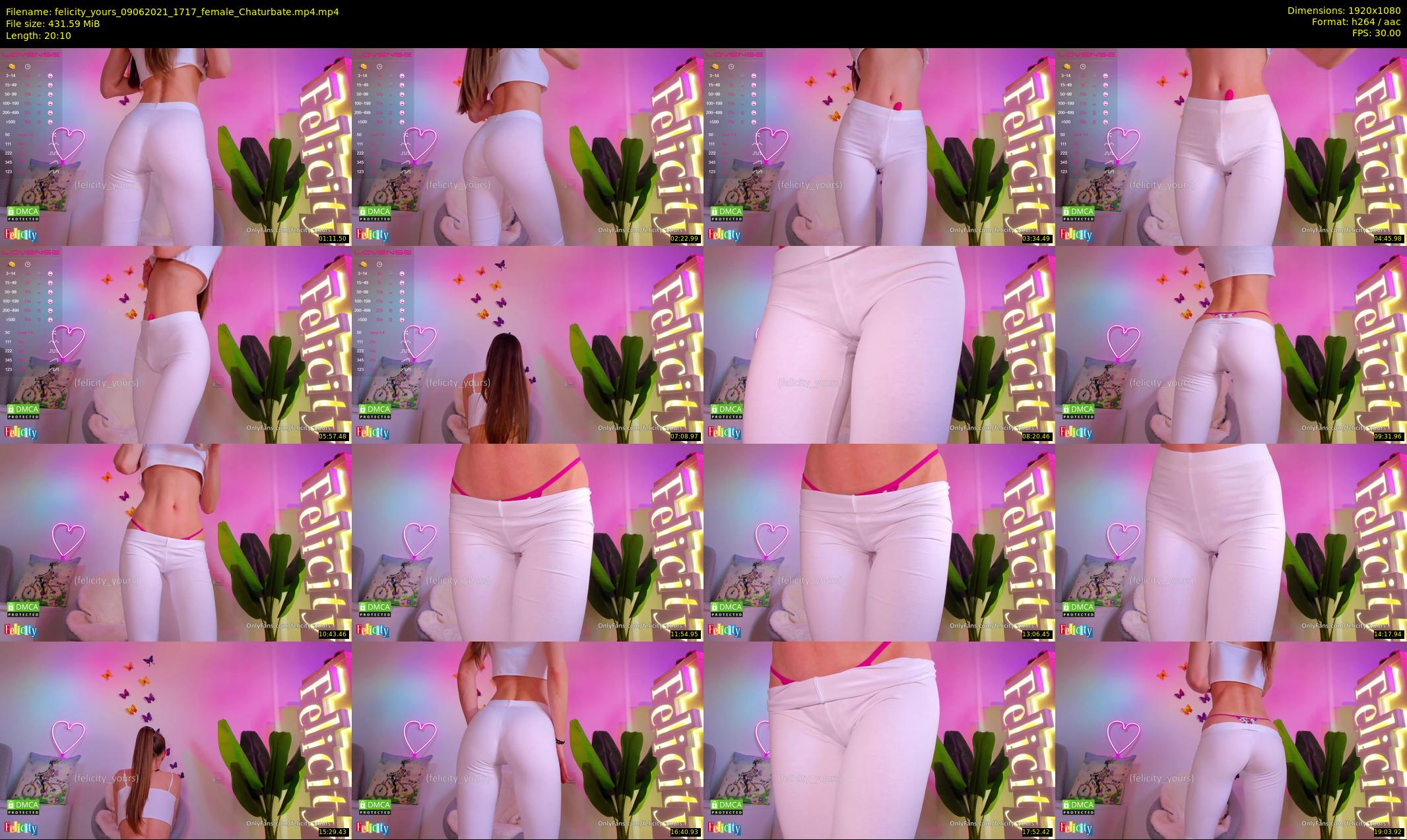 felicity_yours — 21 minute Chaturbate female cam show recording, 1080p, Jun 9, 2021