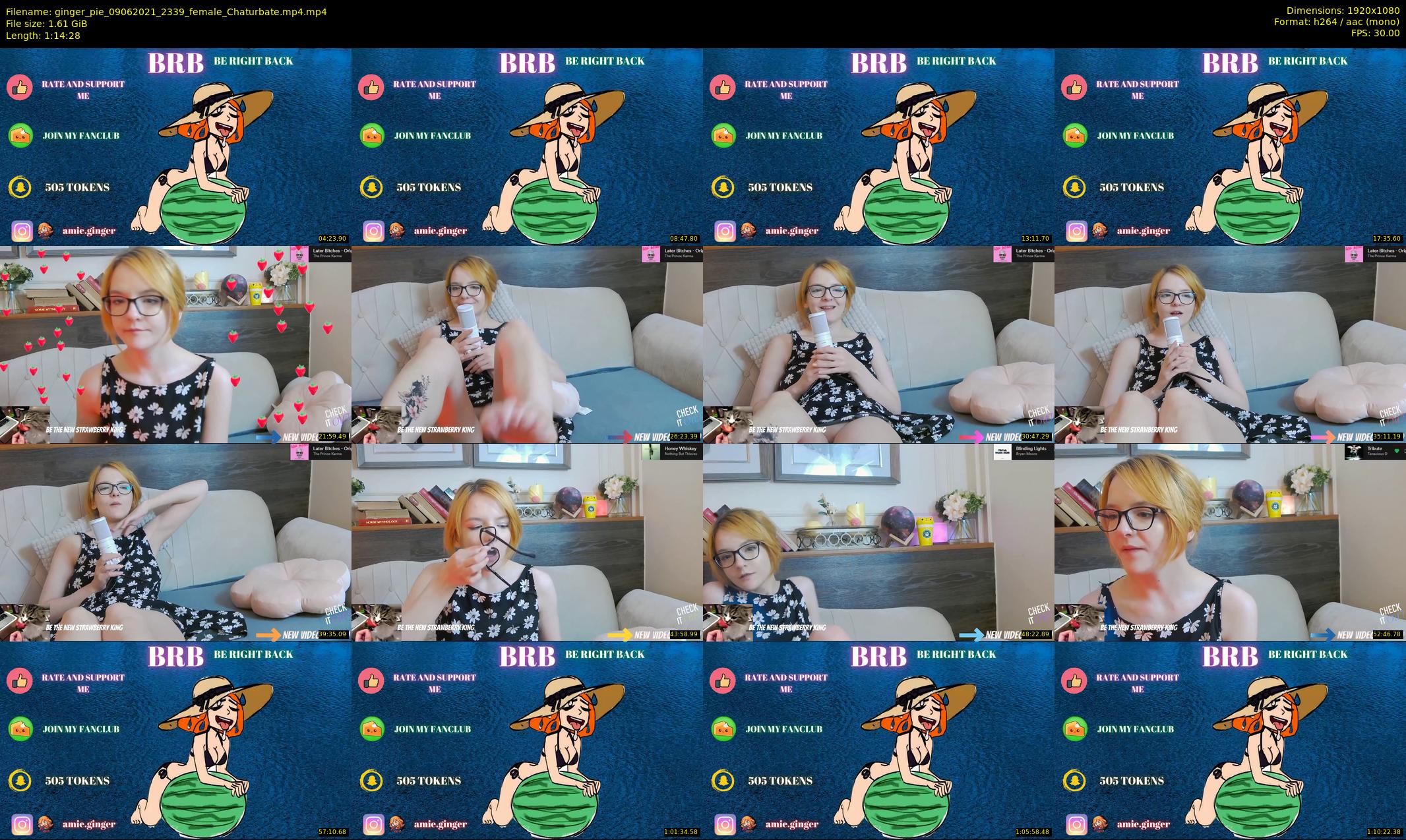 ginger_pie — 75 minute Chaturbate female cam show recording, 1080p, Jun 9, 2021