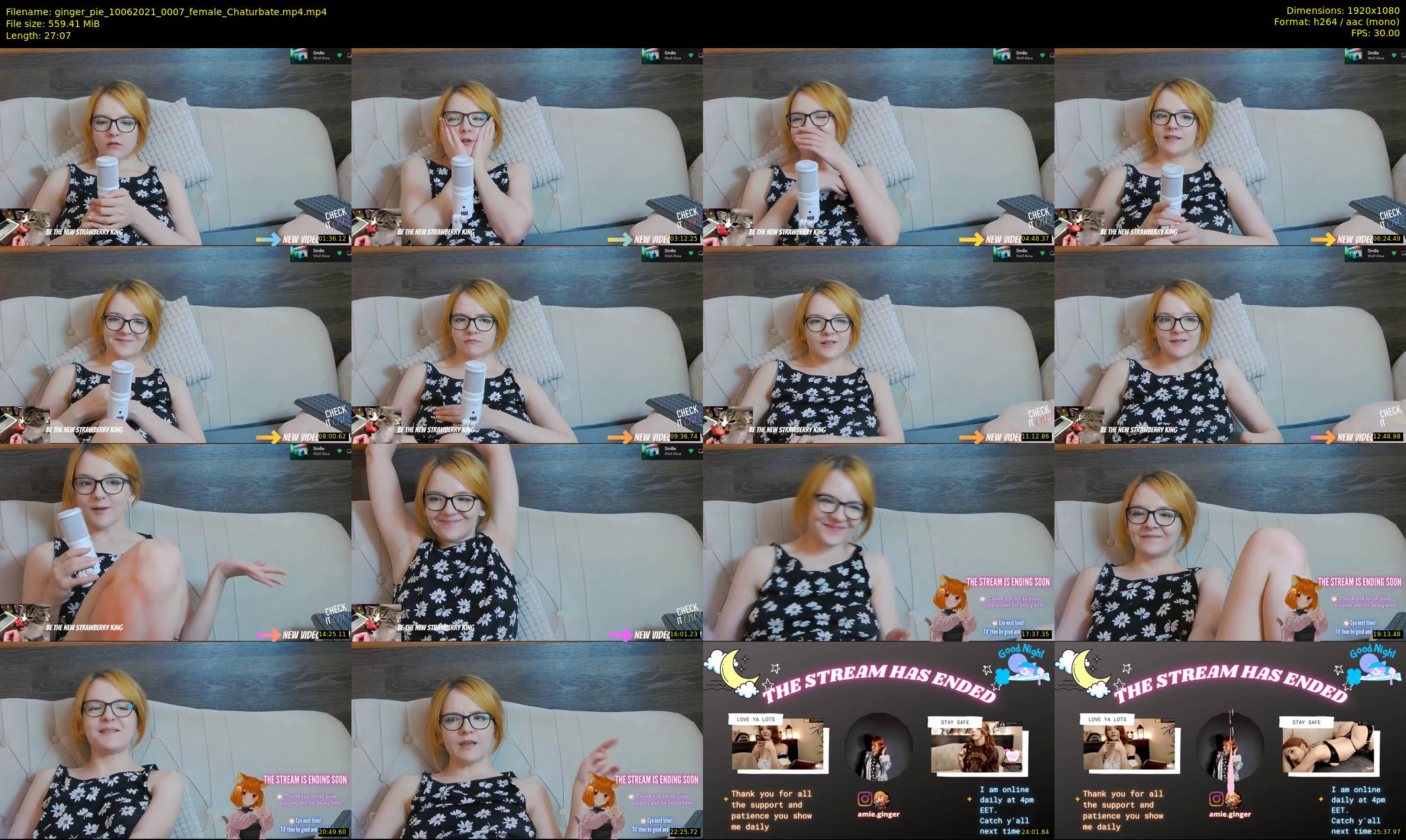 ginger_pie — 28 minute Chaturbate female cam show recording, 1080p, Jun 10, 2021