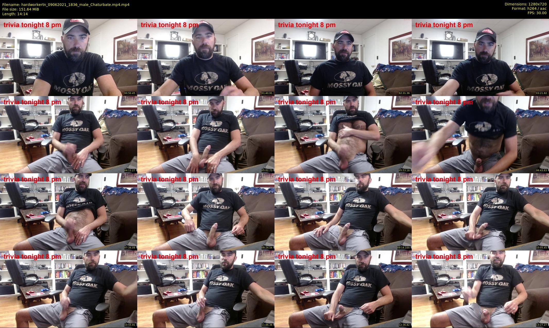 hardworkertn — 15 minute Chaturbate male cam show recording, 720p, Jun 9, 2021
