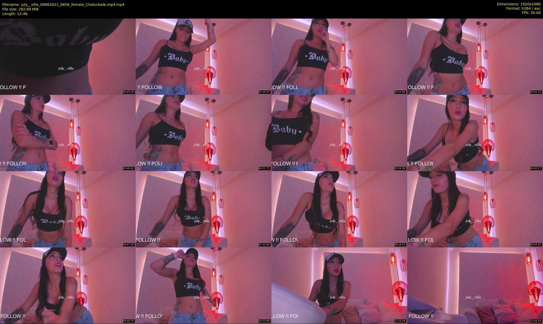 july__villa — 13 minute Chaturbate female cam show recording, 1080p, Jun 9, 2021