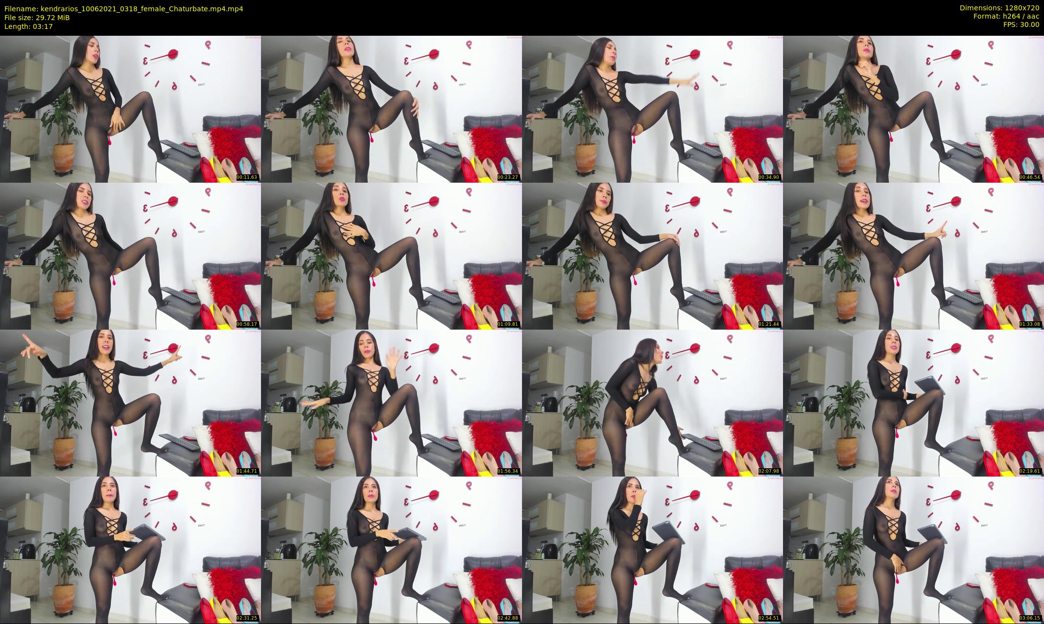 kendrarios — 4 minute Chaturbate female cam show recording, 720p, Jun 10, 2021