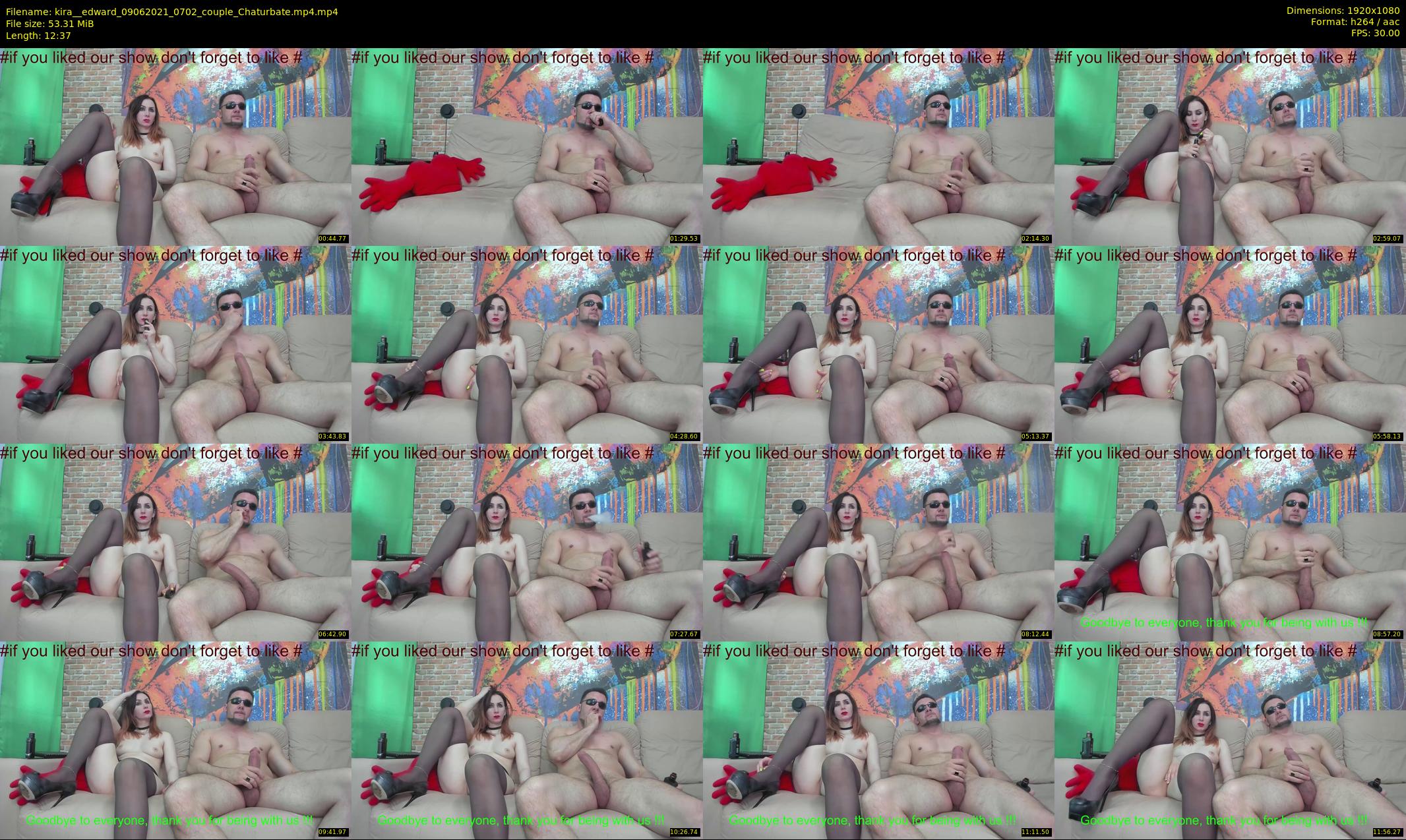 kira__edward — 13 minute Chaturbate couple cam show recording, 1080p, Jun 9, 2021