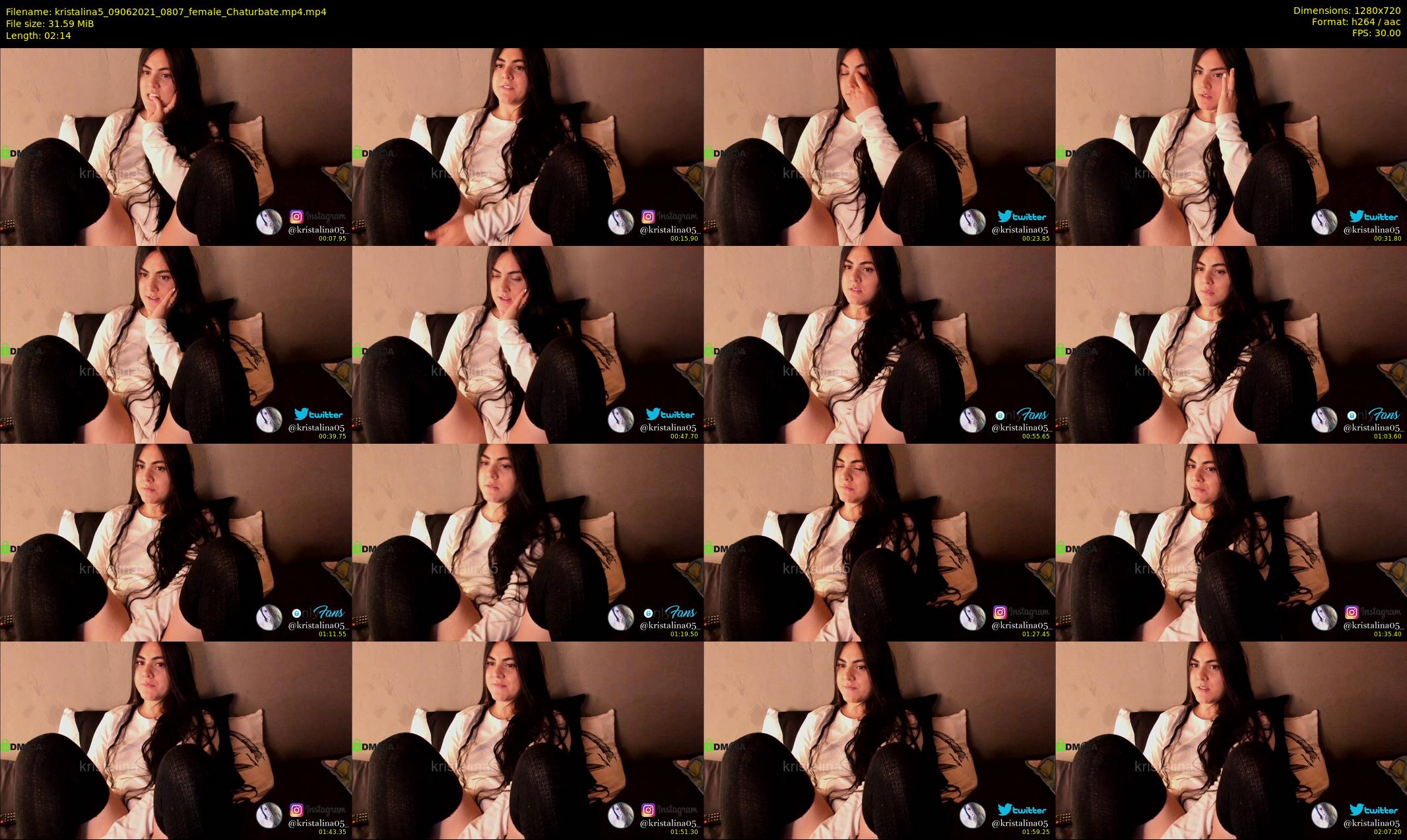 kristalina5 — 3 minute Chaturbate female cam show recording, 720p, Jun 9, 2021