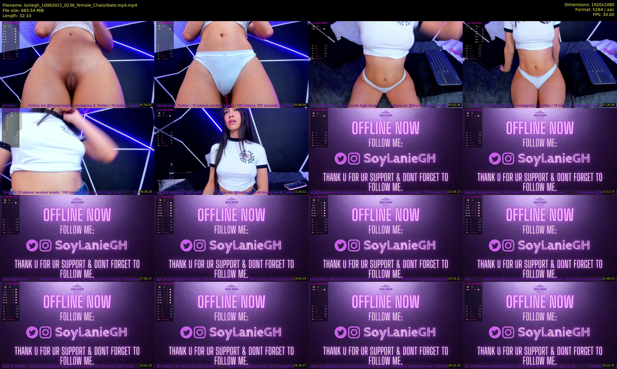 laniegh — 33 minute Chaturbate female cam show recording, 1080p, Jun 10, 2021