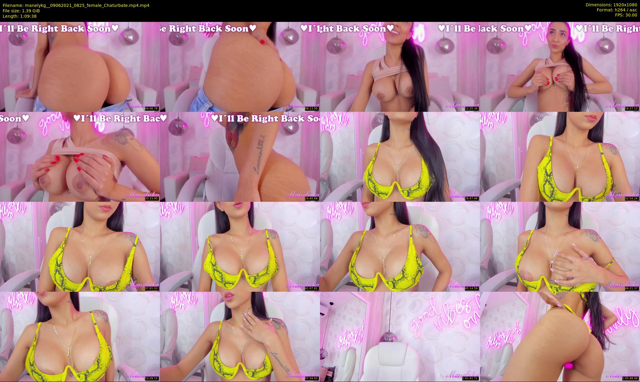 manelykg_ — 70 minute Chaturbate female cam show recording, 1080p, Jun 9, 2021