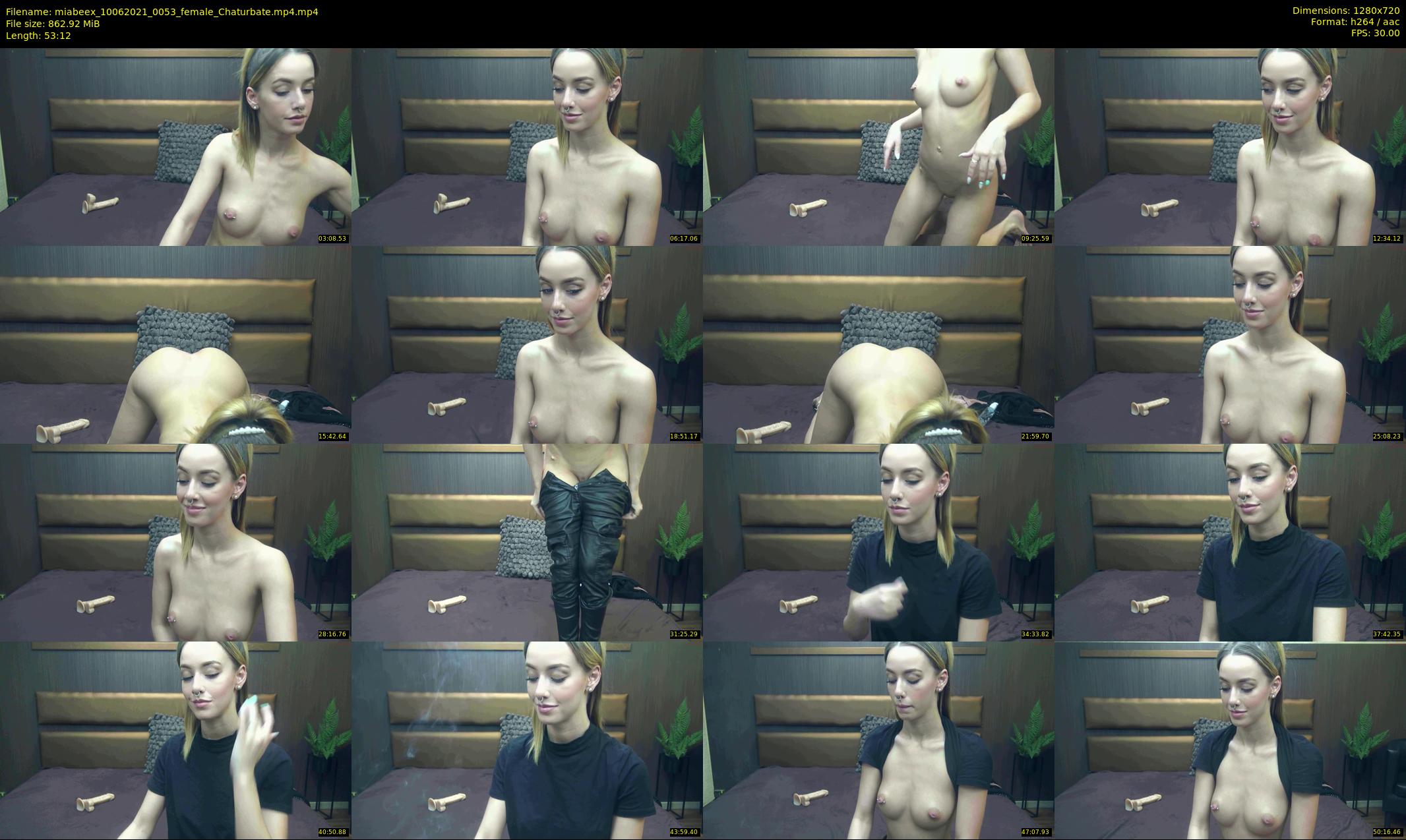 miabeex — 54 minute Chaturbate female cam show recording, 720p, Jun 10, 2021