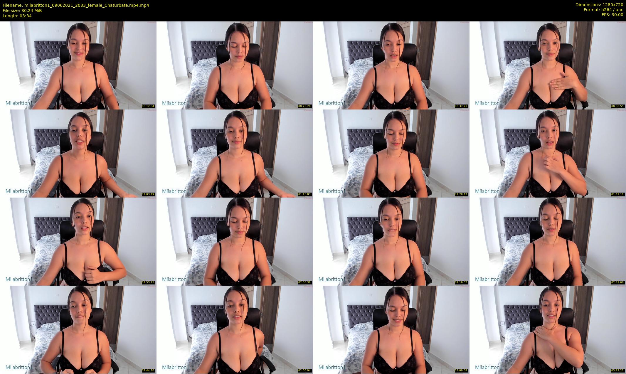 milabritton1 — 4 minute Chaturbate female cam show recording, 720p, Jun 9, 2021