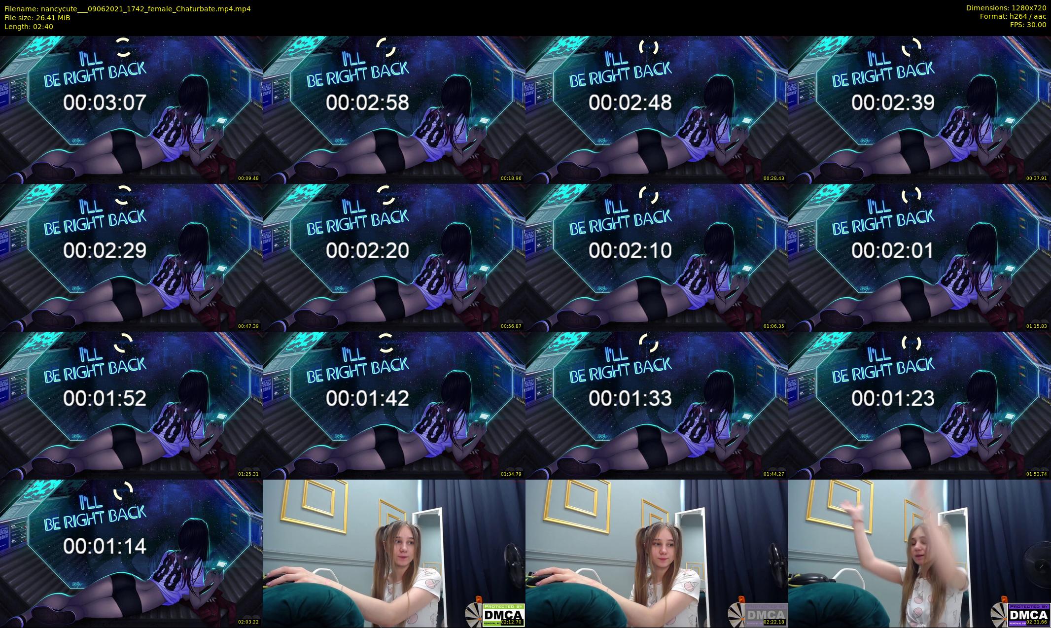 nancycute__ — 3 minute Chaturbate female cam show recording, 720p, Jun 9, 2021