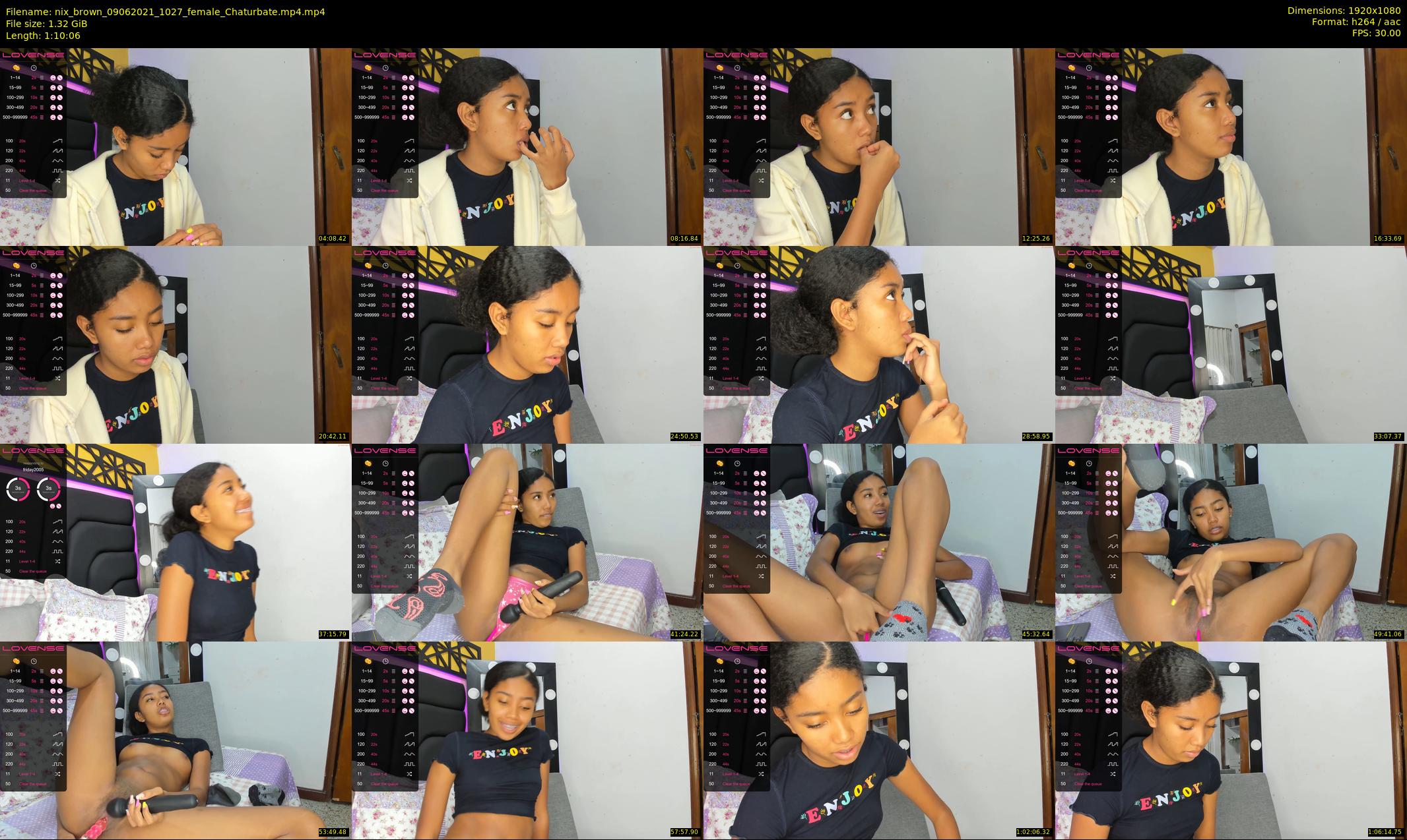 nix_brown — 71 minute Chaturbate female cam show recording, 1080p, Jun 9, 2021