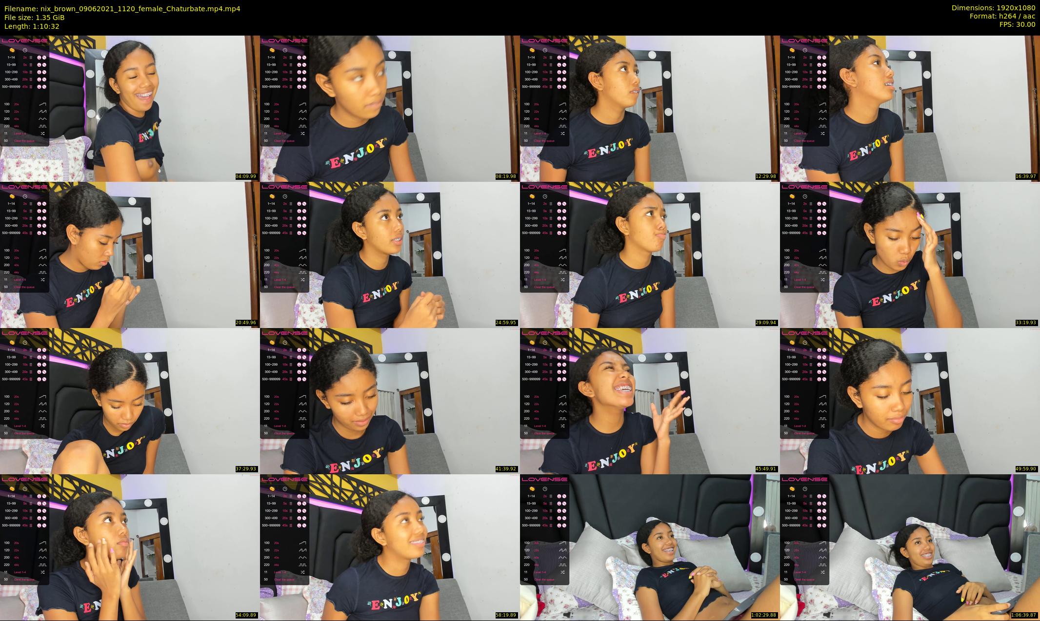 nix_brown — 71 minute Chaturbate female cam show recording, 1080p, Jun 9, 2021