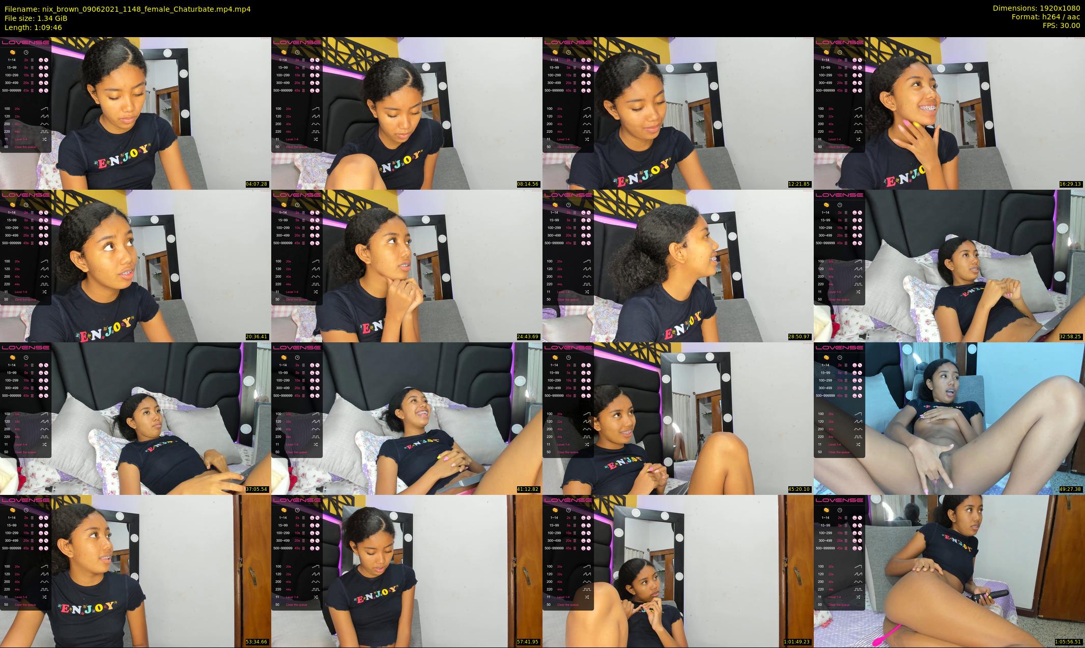 nix_brown — 70 minute Chaturbate female cam show recording, 1080p, Jun 9, 2021