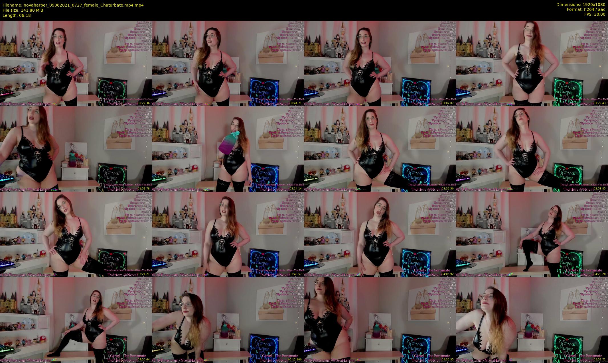 novaharper — 7 minute Chaturbate female cam show recording, 1080p, Jun 9, 2021